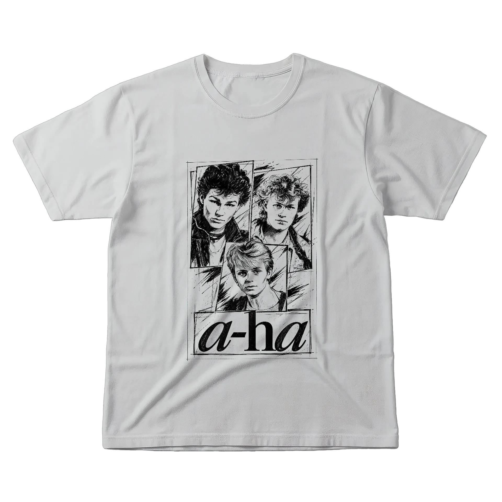 Camiseta A-ha "Take on me" 100% algodão de rockability — imagem 1 de 6