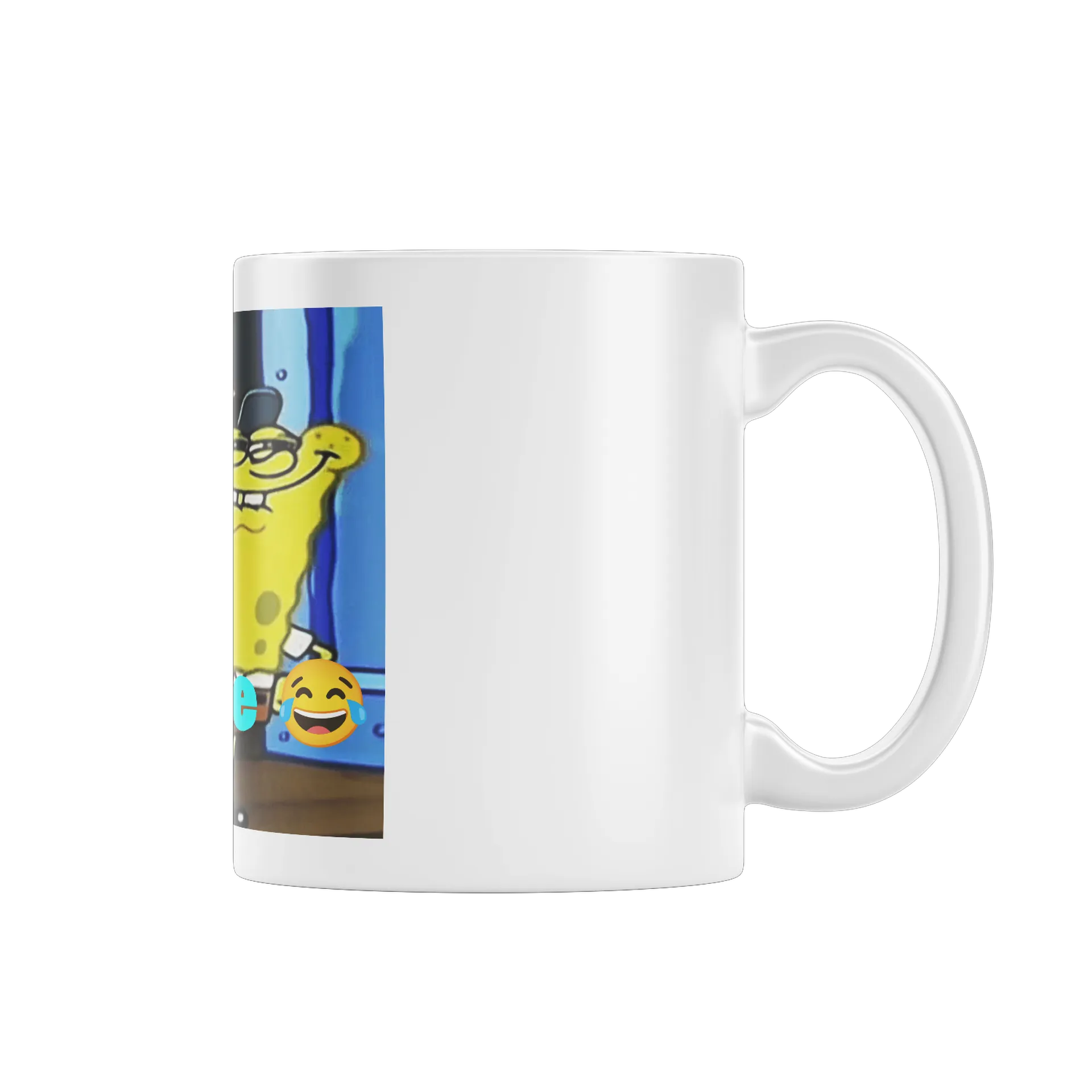 Caneca Do Bob Esponja Dizendo: Lá ele 😂 - Imagem 1