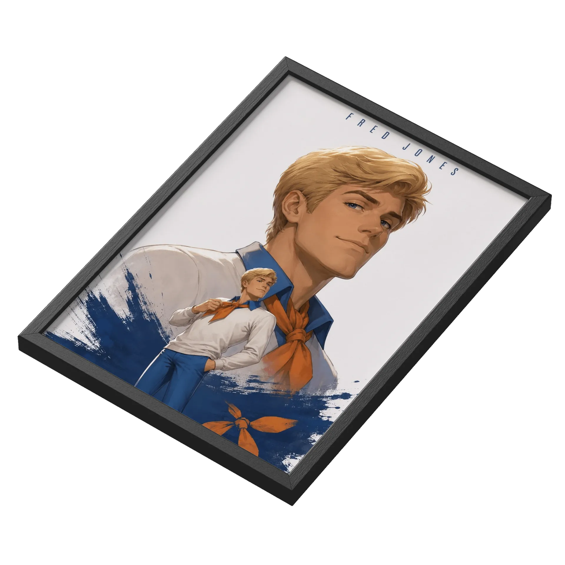 Quadro Fred Jones Ilustração Cartoon A3 com Vidro - Imagem 3