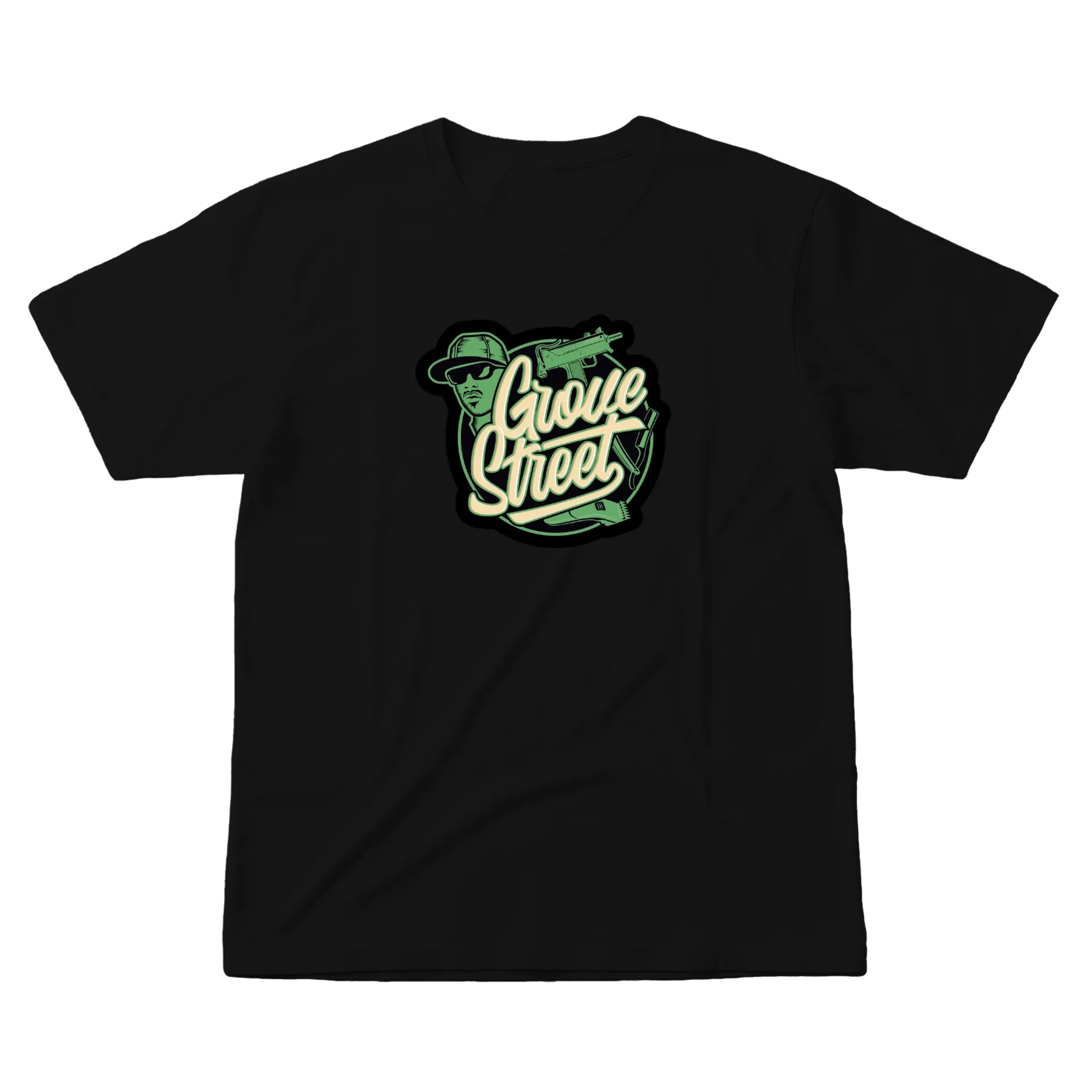 Camiseta Estampa Graffiti Grove Street 100% Algodão - Imagem 1