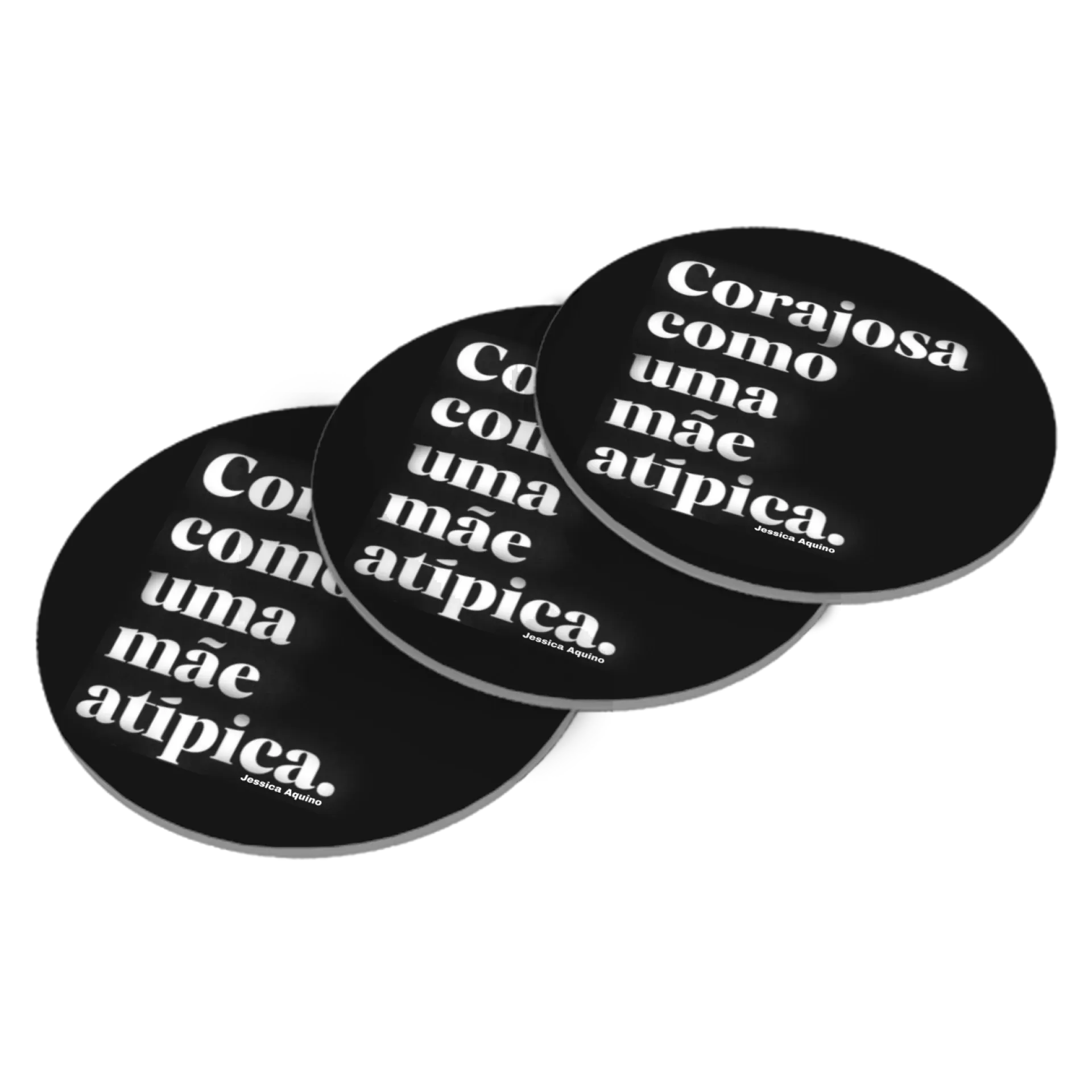 Porta-copos Corajosa como uma mãe atipica  de Jessica Aquino 