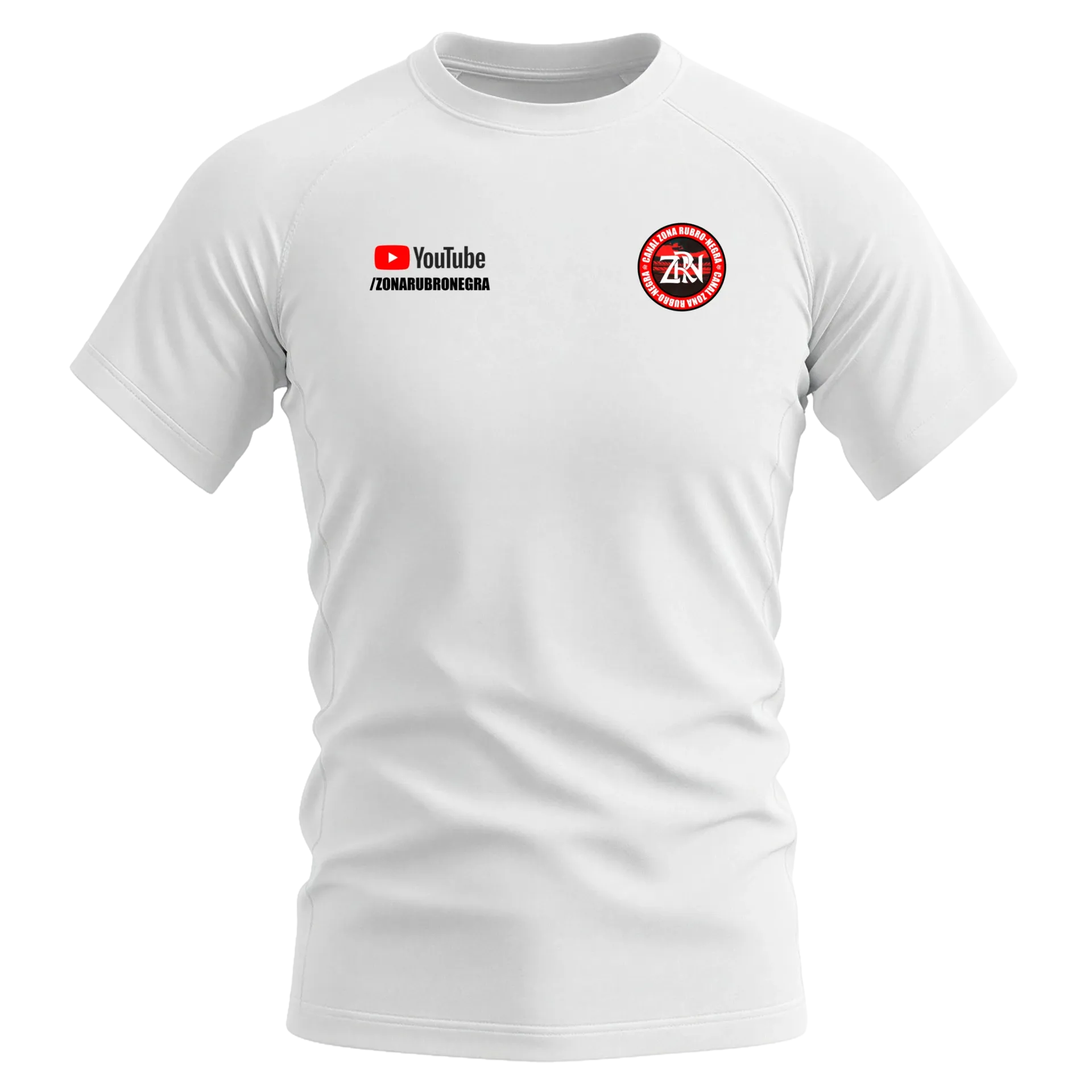 Camiseta DryFit Zona Rubro Negra Simples de ZONA RUBRO NEGRA