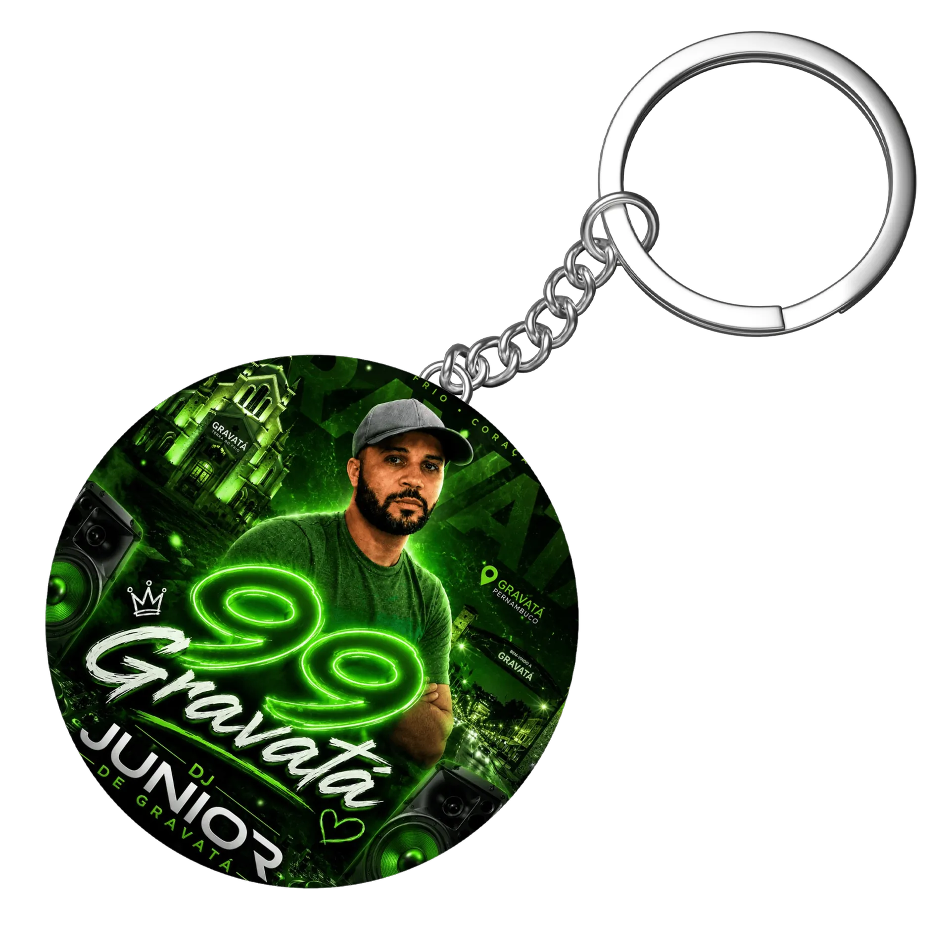 Chaveiro personalizado djjunior_de_gravata - Imagem 4