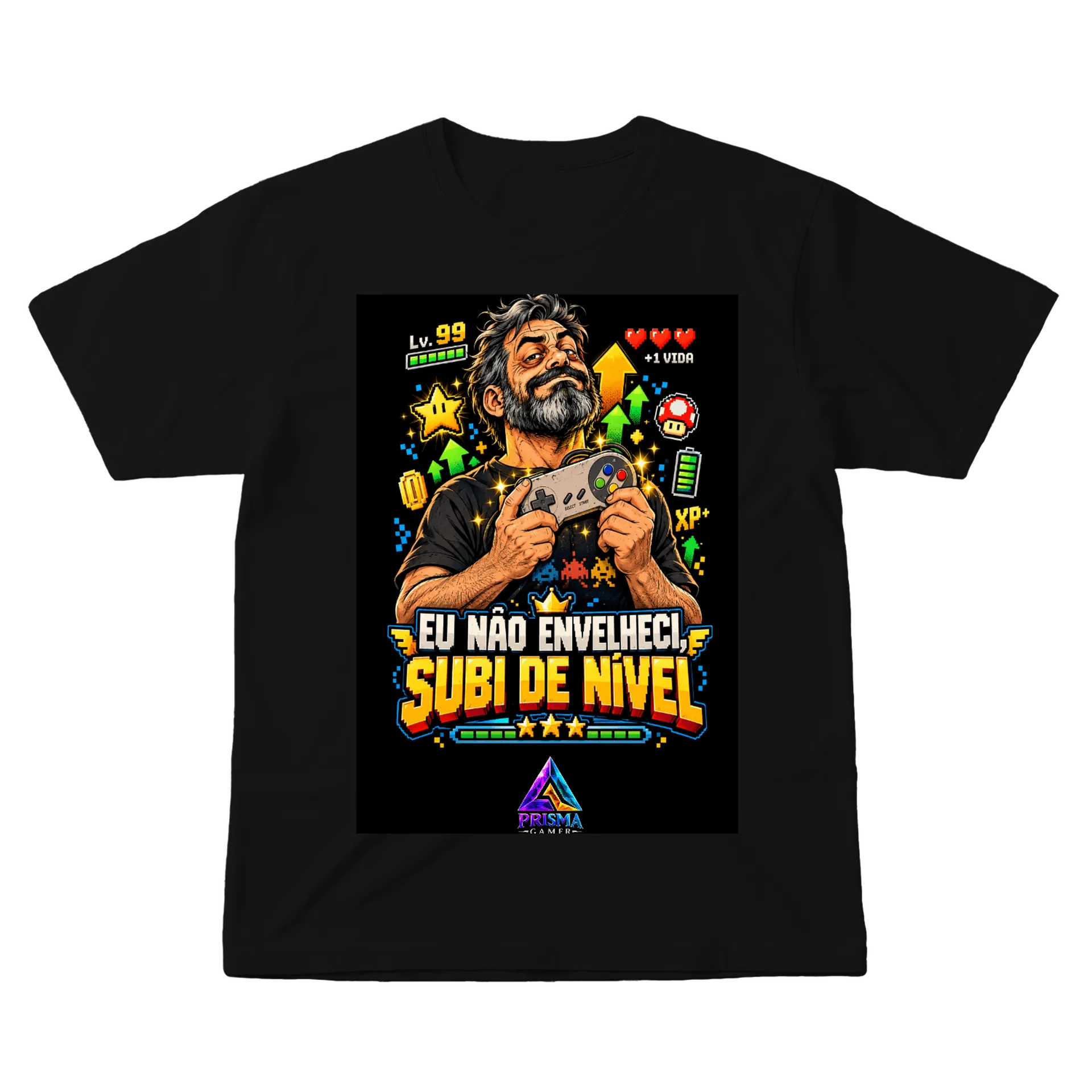 Camiseta personalizada SUBI DE NÍVEL - HOMEM - Imagem 1