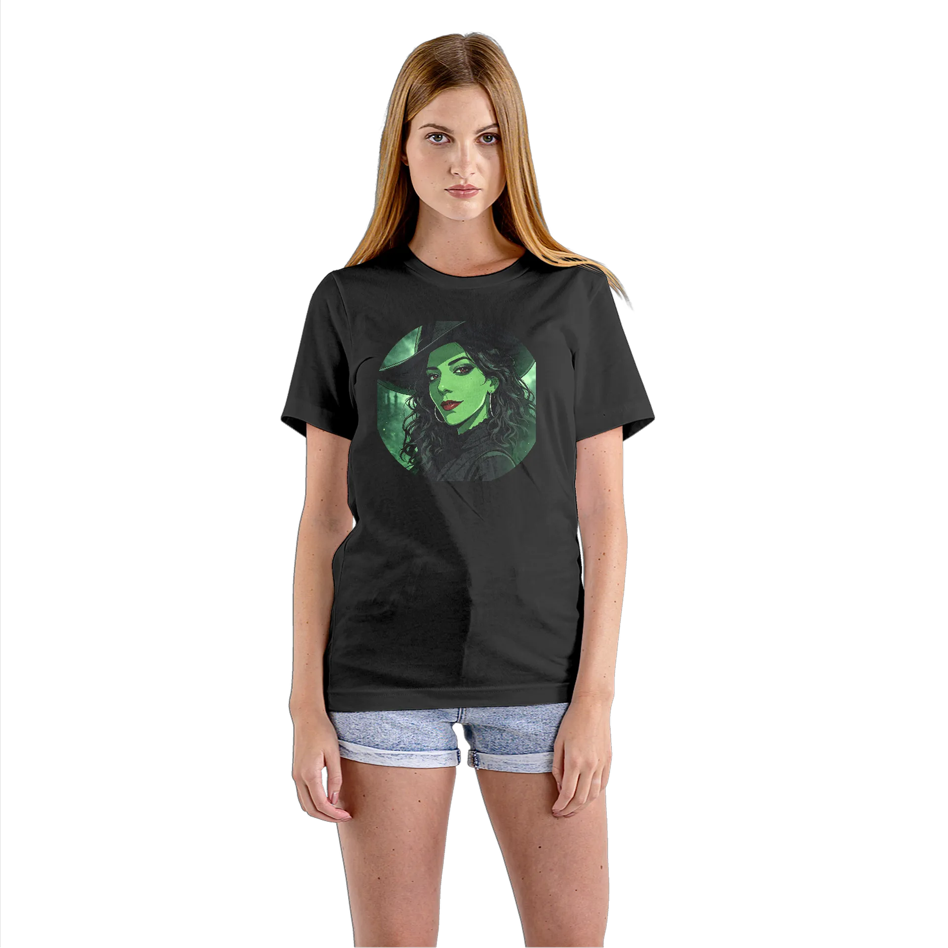 Camiseta Babylook Mulher Gata Mística 100% Algodão - Imagem 3