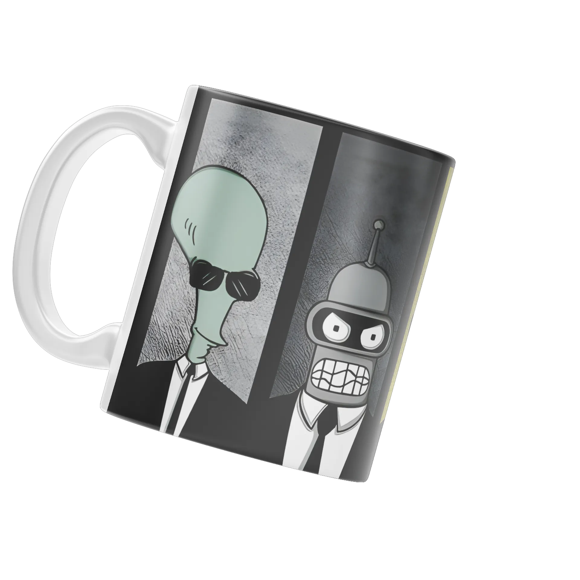 Caneca Personagens de Desenho com Óculos Escuros 325ml - Imagem 3