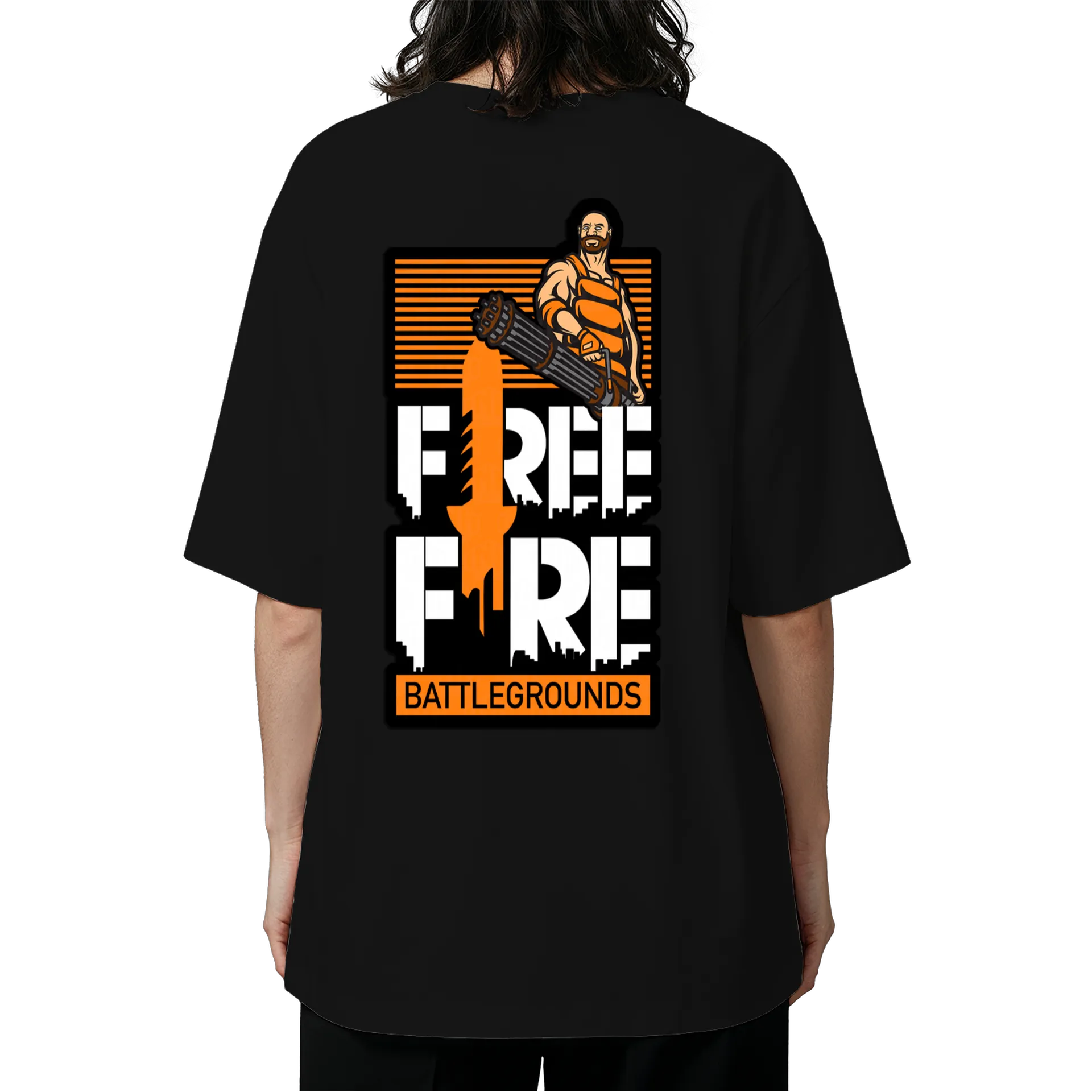 Camiseta Oversized Guerra de Batalhas Battlegrounds 100% - Imagem 5