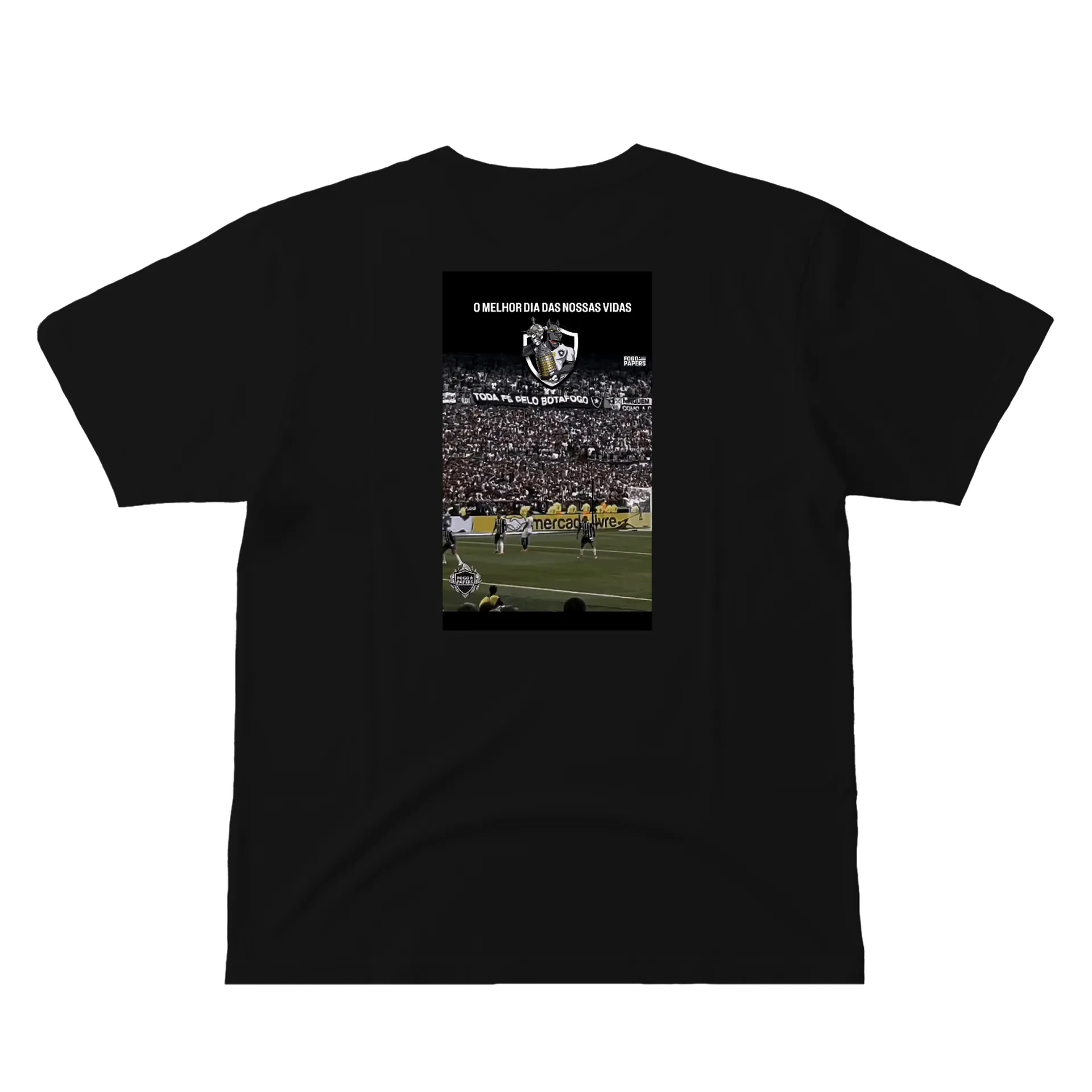 Camiseta Botafogo Estampa Torcida 100% Algodão - Imagem 3