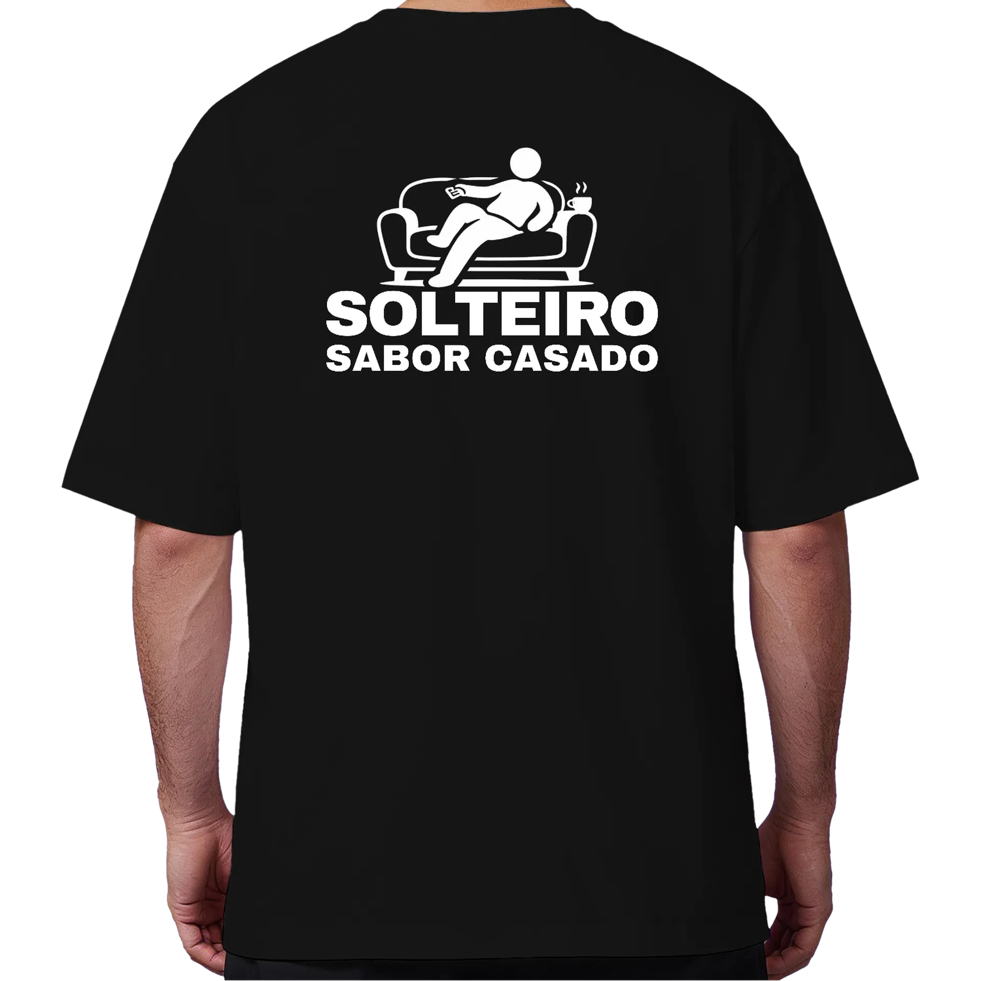 Camiseta Oversized Solteiro Sabor Casado - Imagem 6