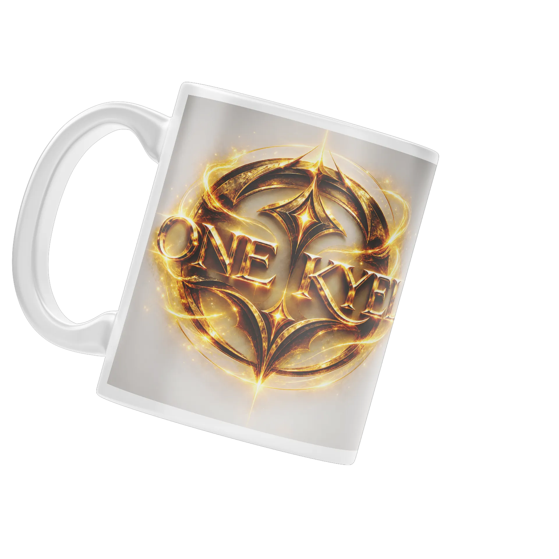 Caneca Logotipo One Kyel Dourado 325ml - Imagem 2