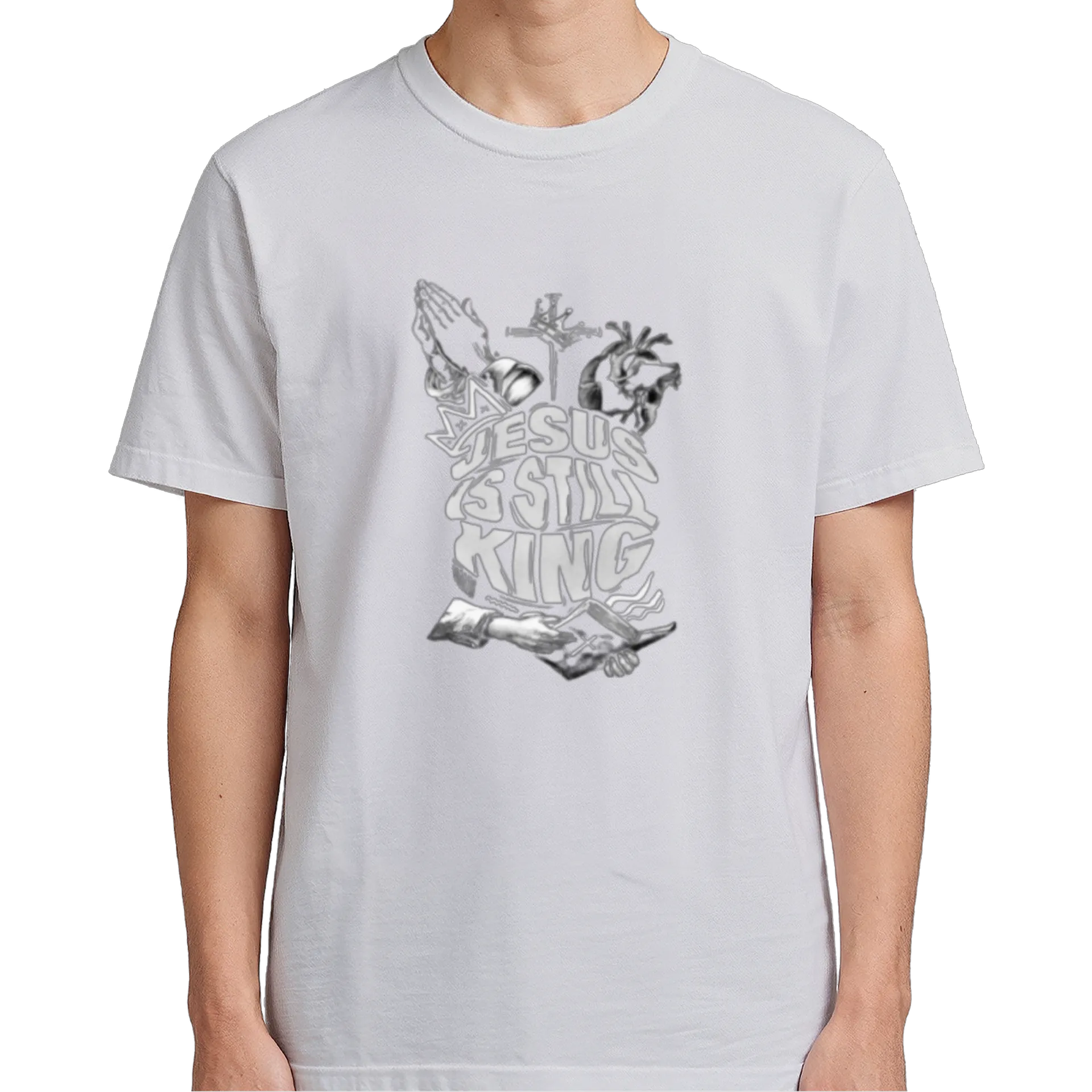 Camiseta Estampa Religiosa 100% Algodão - Imagem 5