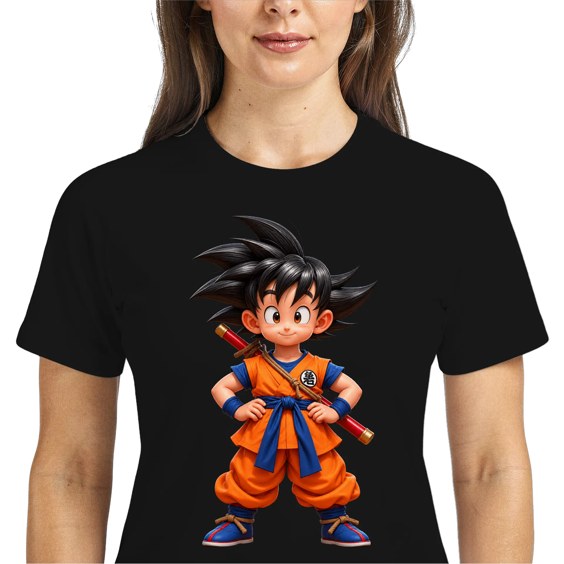 Camiseta Dry Fit Menino Anime Gi Laranja e Azul 100% de WEB TV JOAÇABA  — imagem 3 de 6