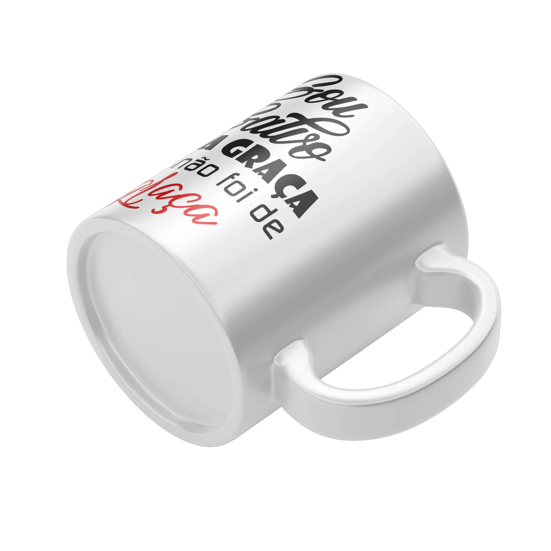 Caneca Porcelana Leão Colorido 325ml - Imagem 4