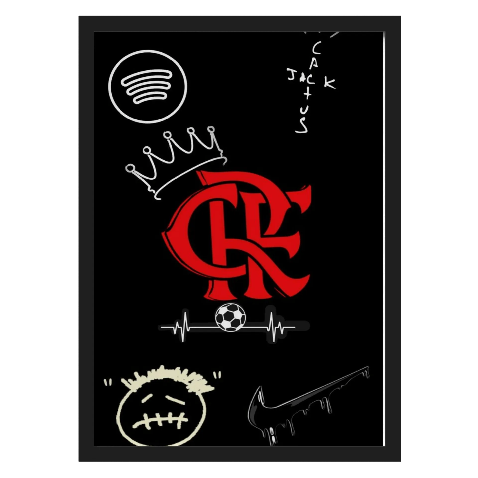Quadro Flamengo  de Rosane