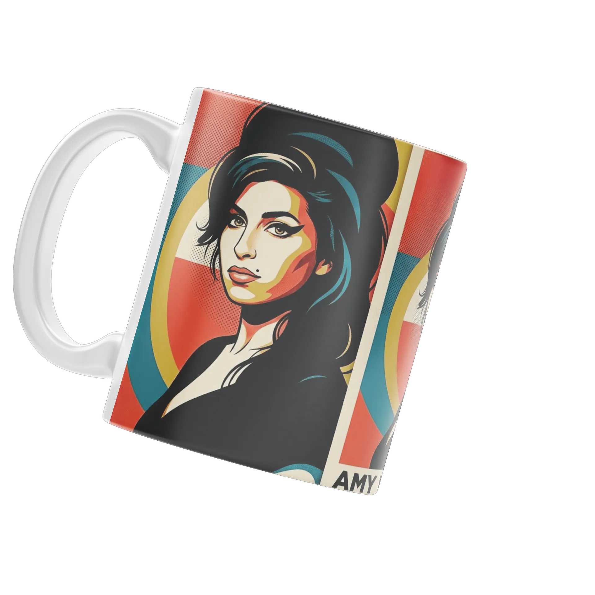 Caneca Amy Winehouse Retrato Pop Art 325ml de Caneca Store — imagem 3 de 4