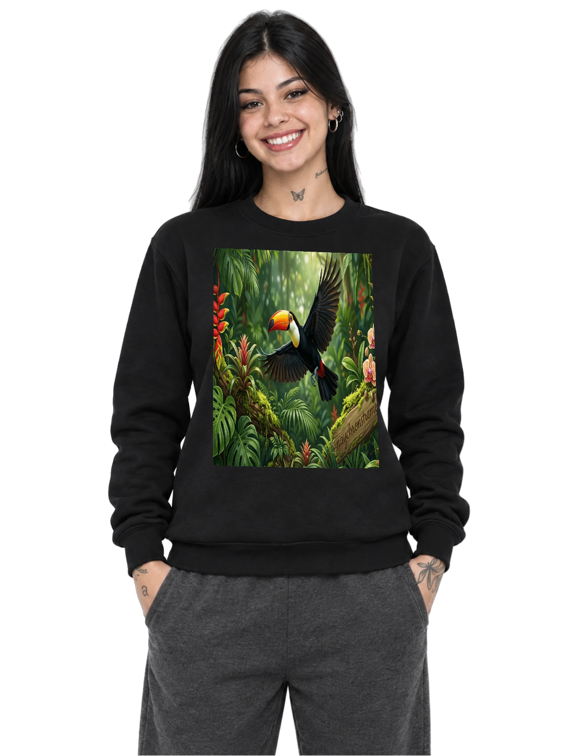 Suéter Moletom Tucano na Floresta Tropical 350 g/m² - Imagem 1