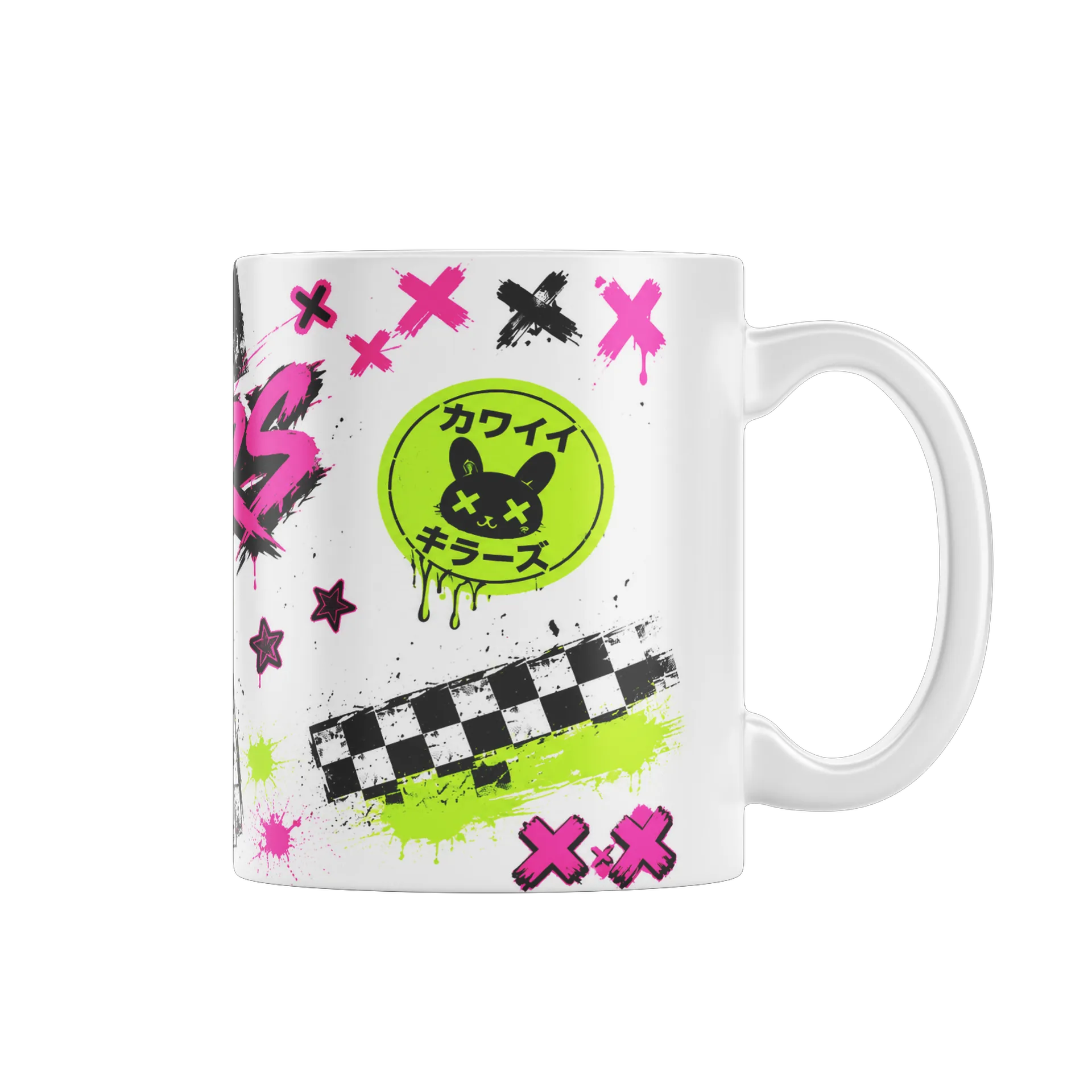 Caneca Porcelana Kawaii Killers Branco 325ml - Imagem 1