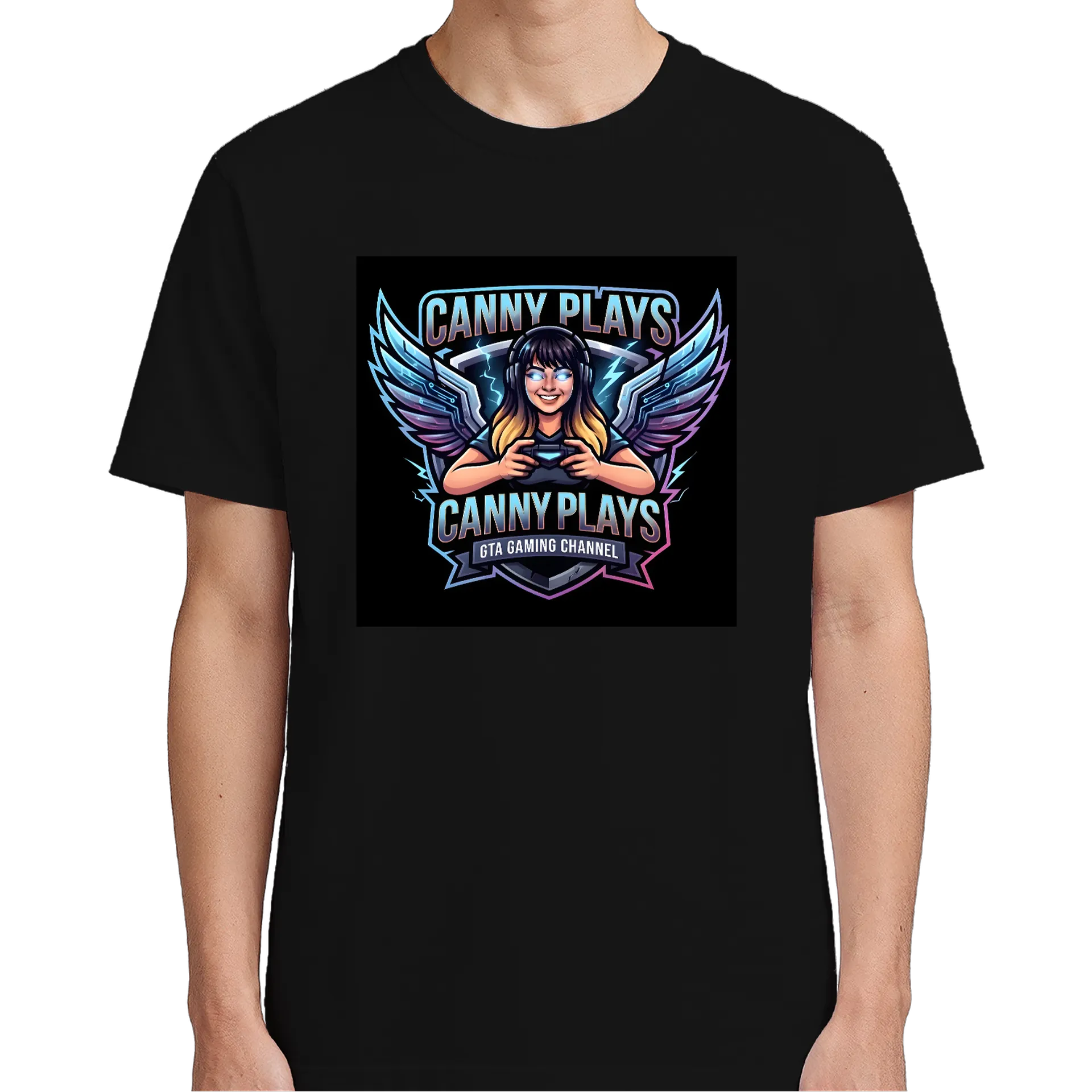 Camiseta Canny Plays Logo Gamer 100% Algodão - Imagem 4