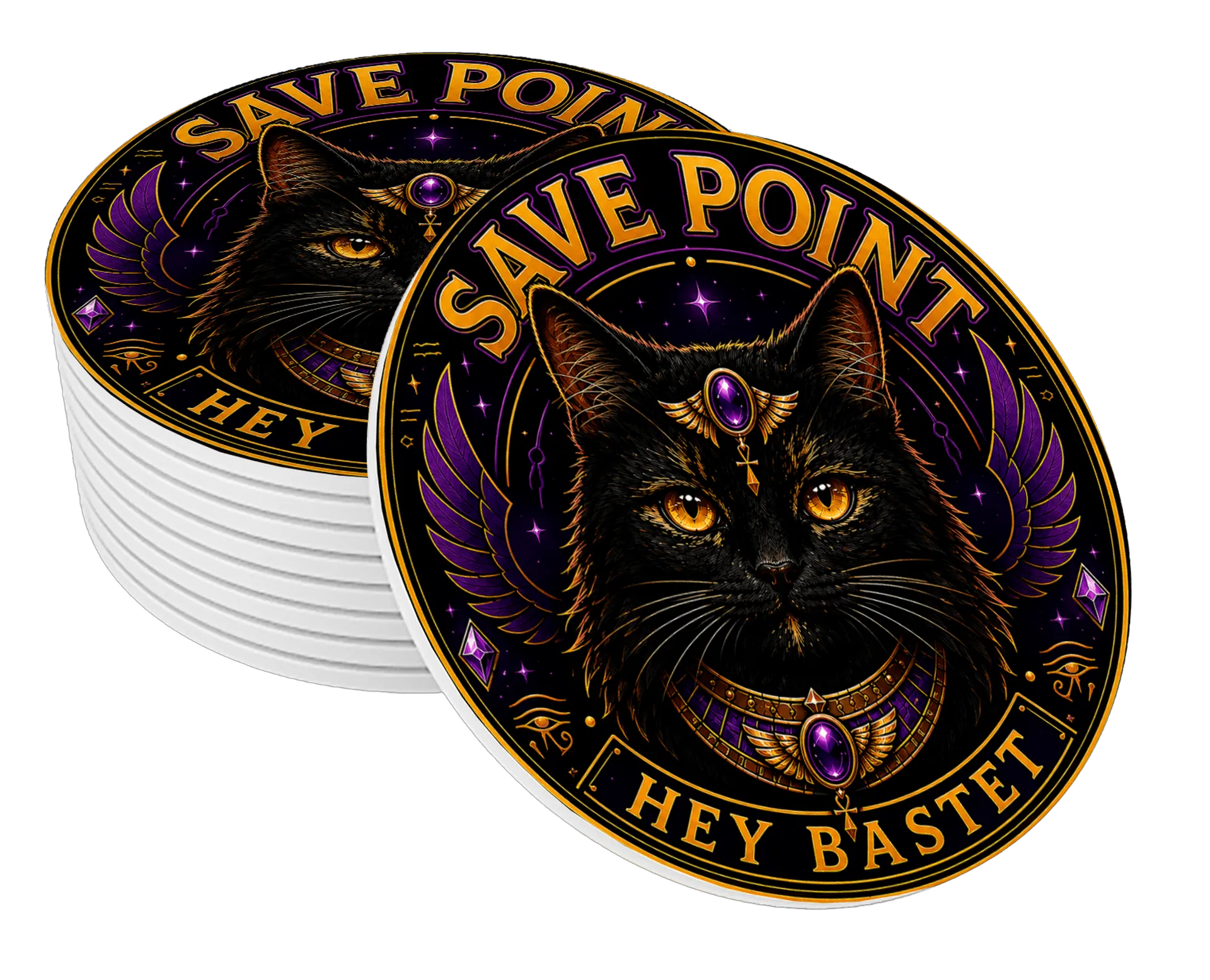 Porta-copos Gamer Save Point – Hey Bastet de HeyBastet — imagem 1 de 3