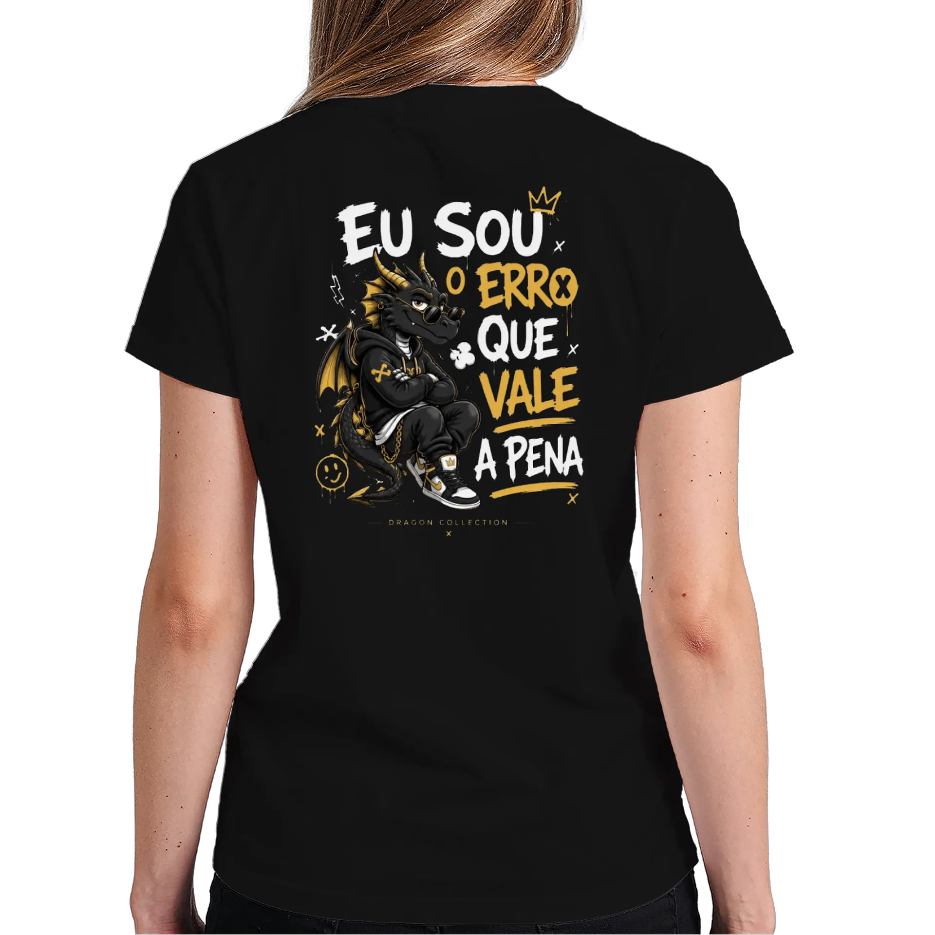 Camiseta Dragão Estilizado 100% Algodão - Imagem 6