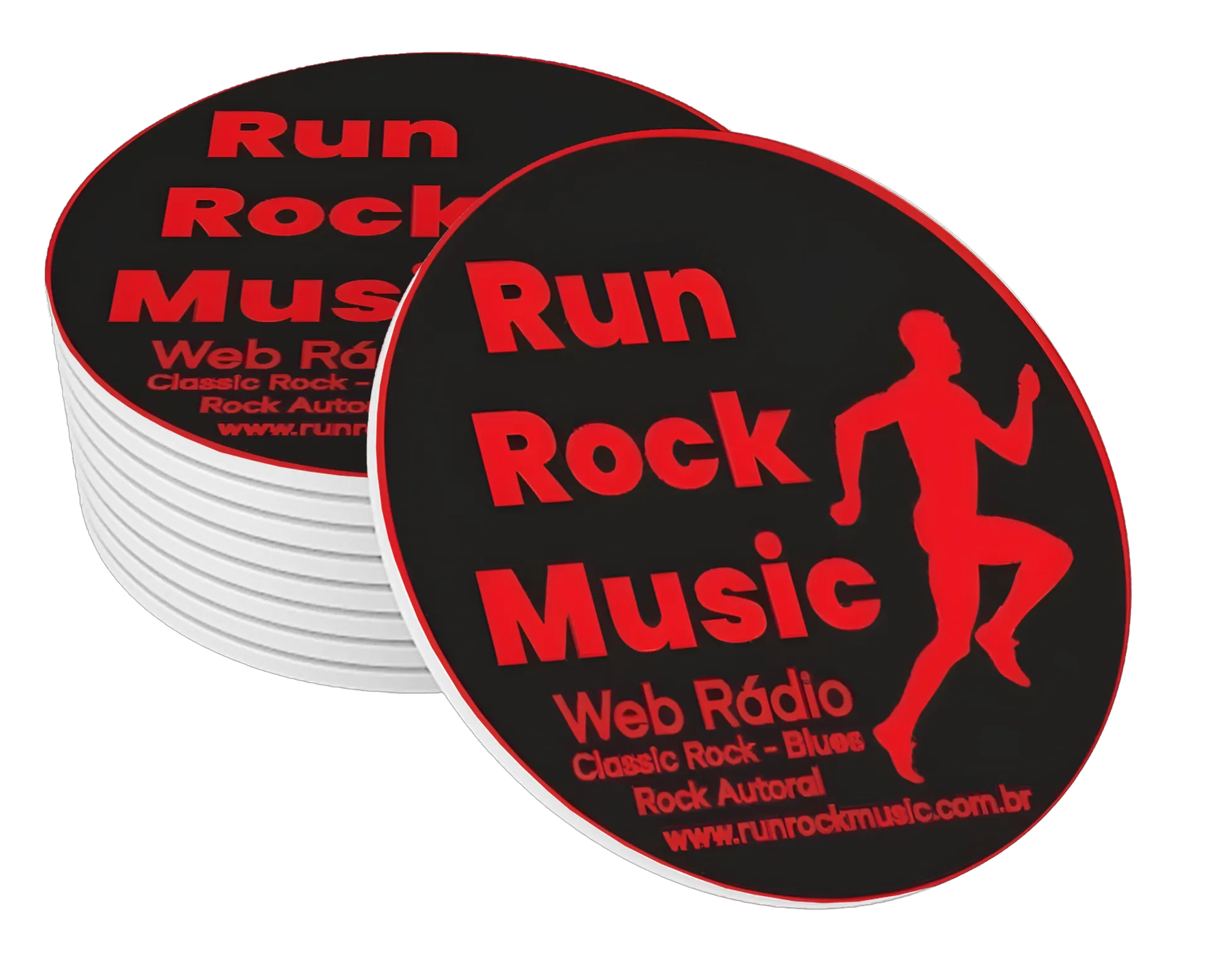 Porta-copo Festa Run Rock Music MDF de RUN ROCK MUSIC — imagem 1 de 3