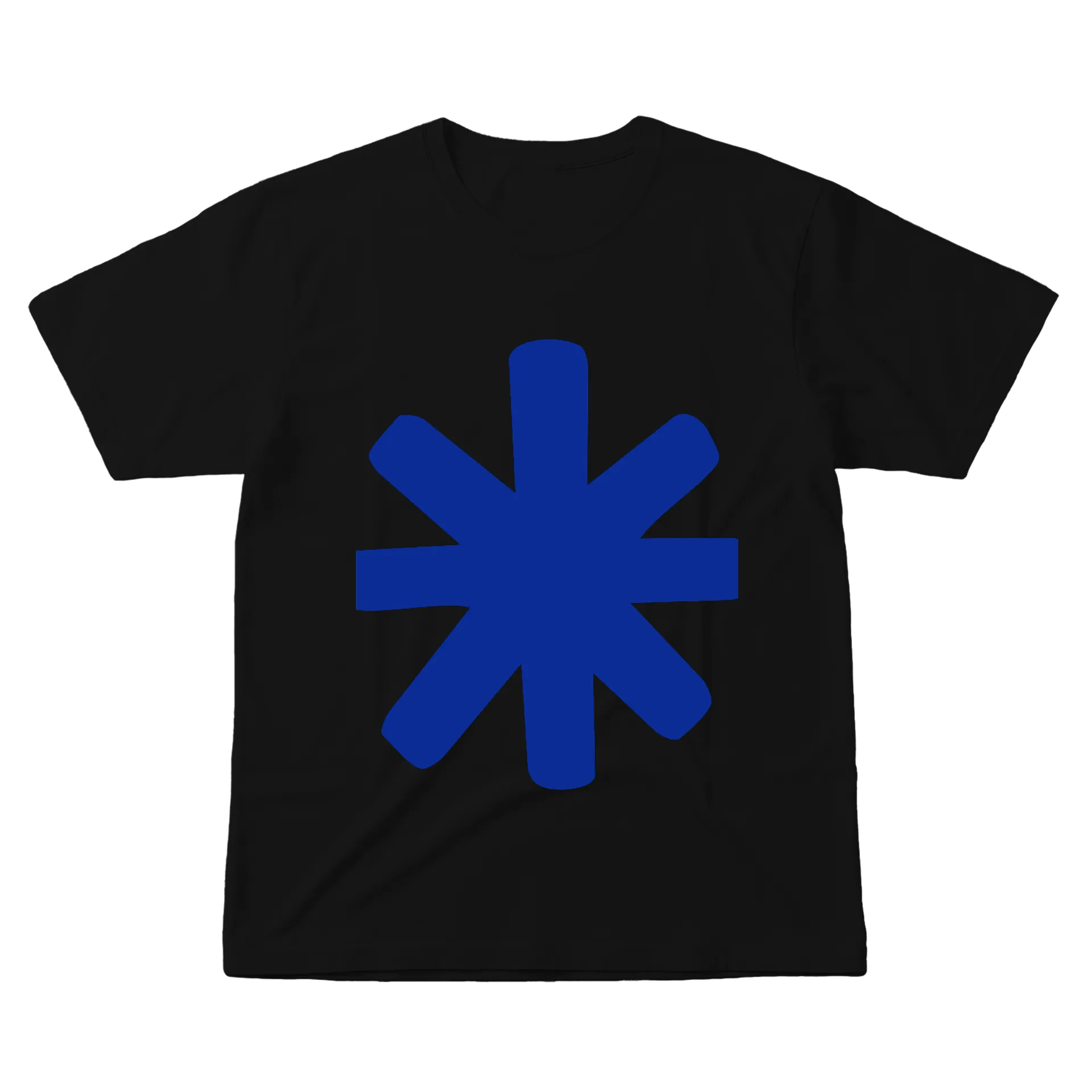 Camiseta Estampa Branca de Azul Gráfico 100% Algodão - Imagem 1