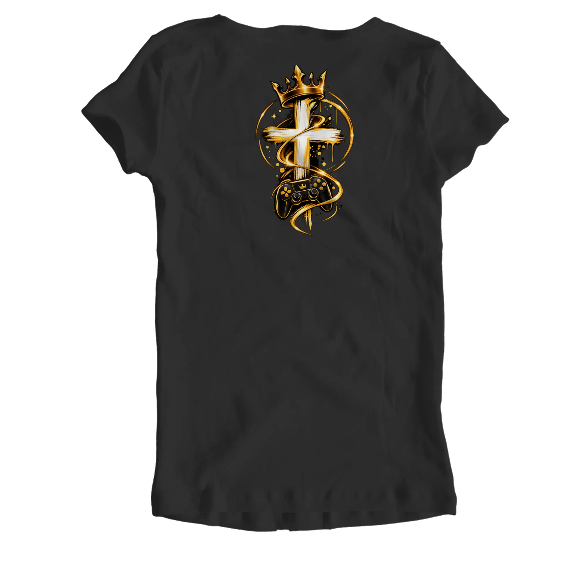 Camiseta Babylook Deus é a Minha Gameplay 100% Algodão - Imagem 2