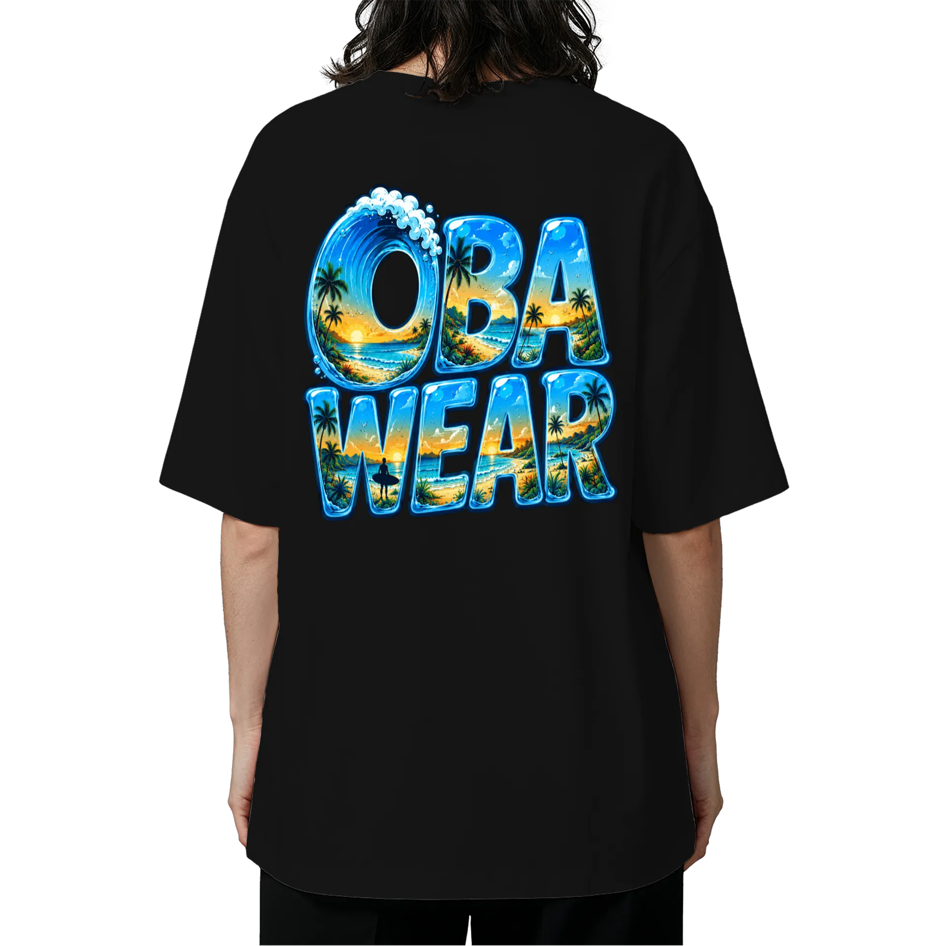 Camiseta Oversized Red Tiger Surf OBAWEAR  - Imagem 5