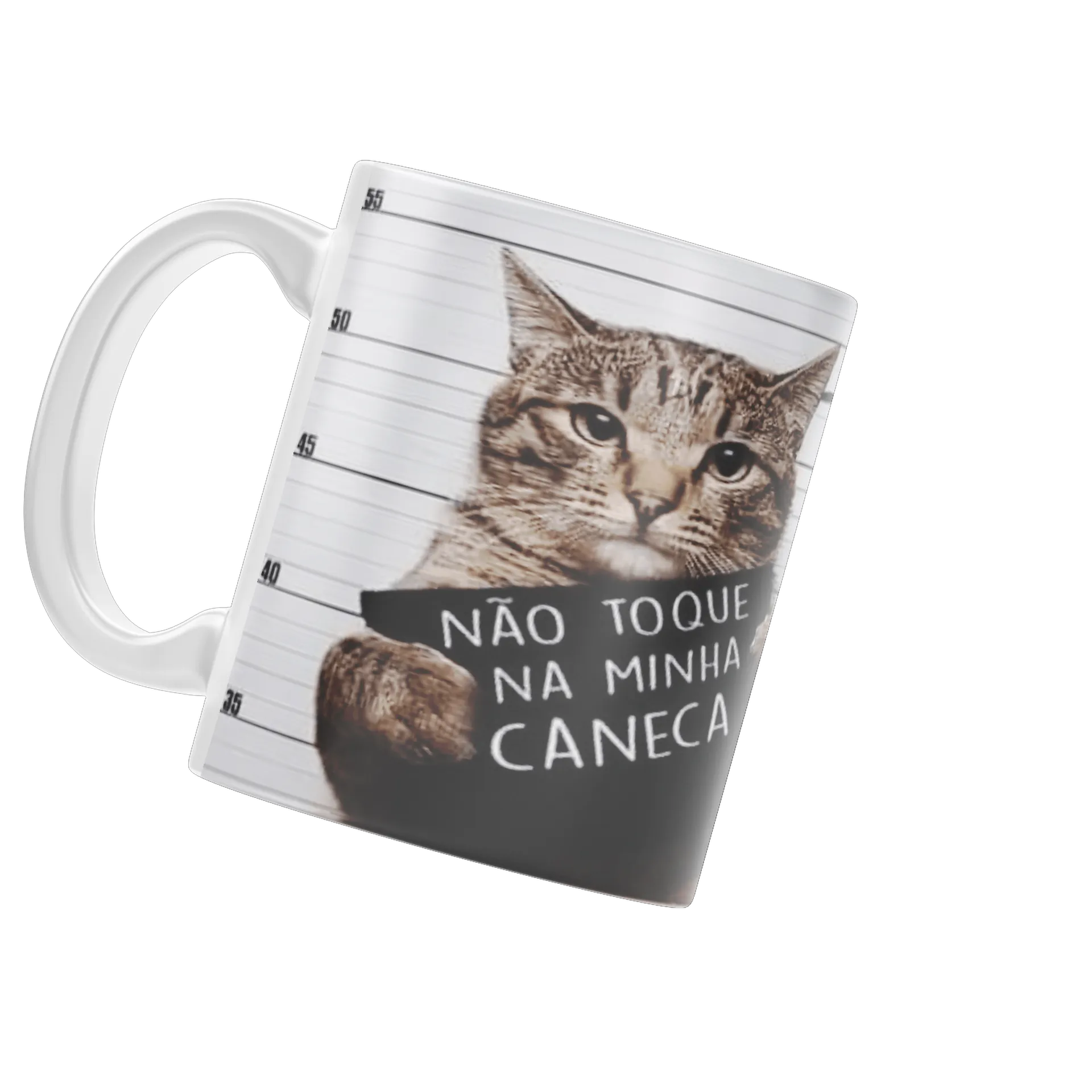 Caneca Porcelana Gato Não Toque 325ml - Imagem 3