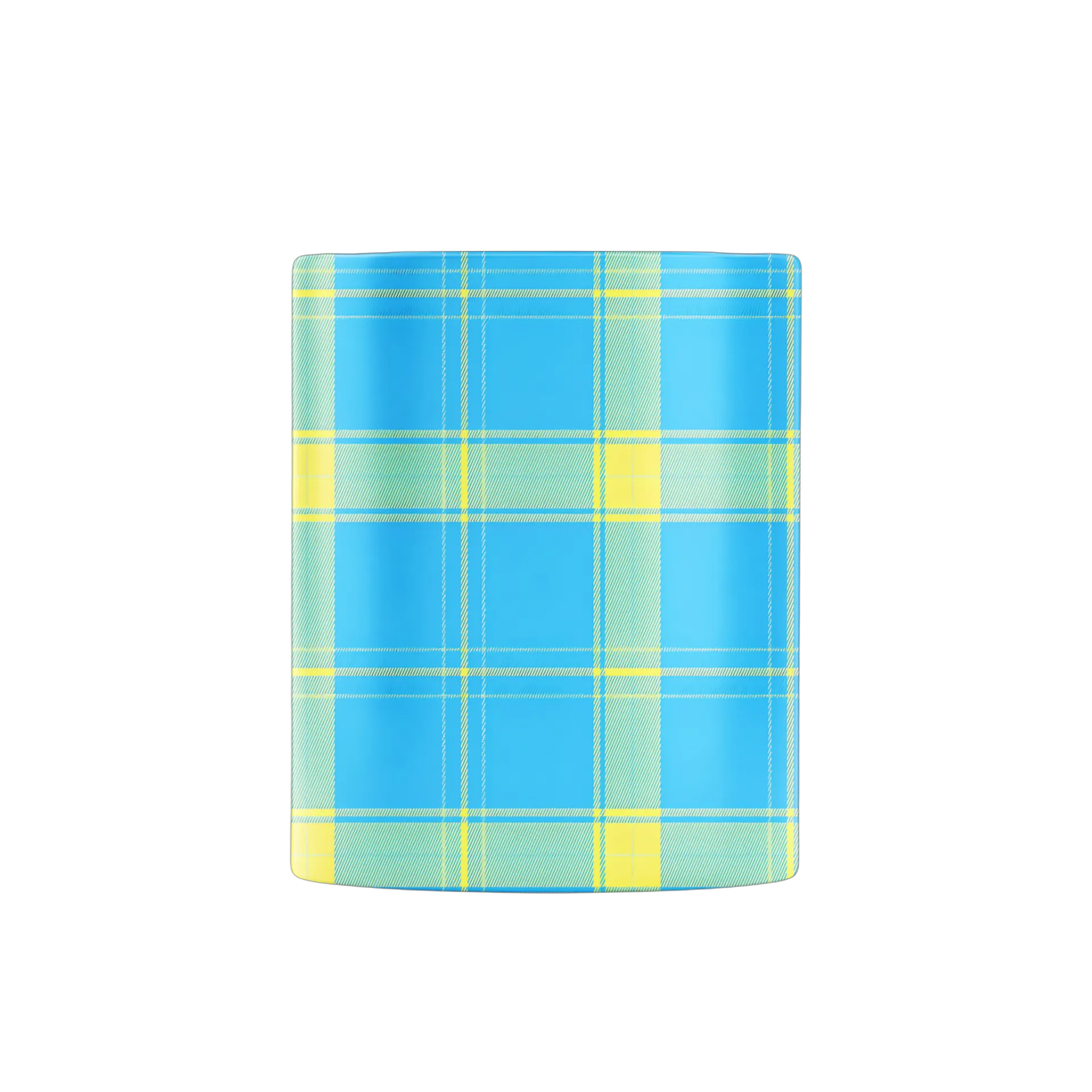 Caneca Porcelana Estampa Plaid 325ml - Imagem 2