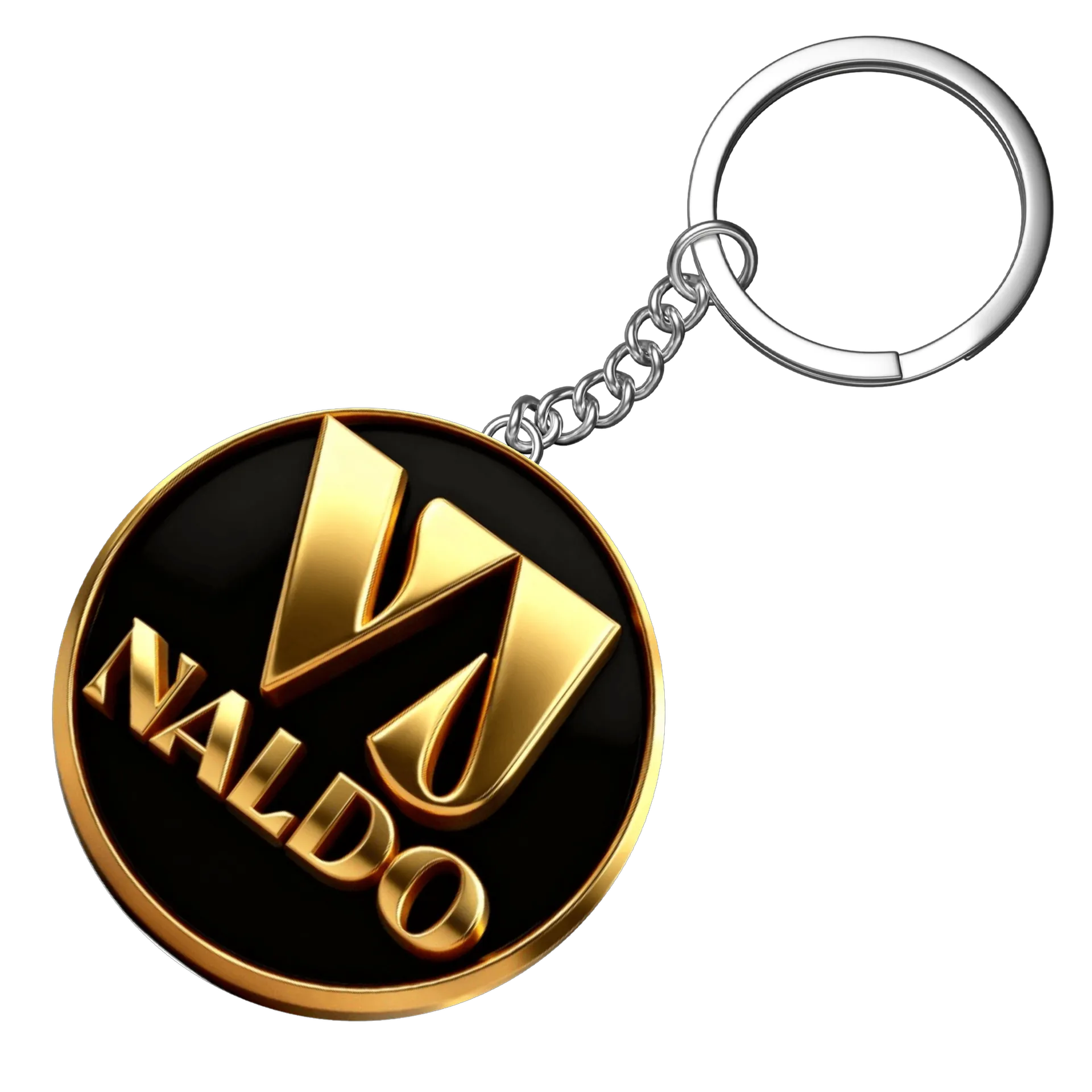 Chaveiro MDF Logotipo Ouro 3D Garimpado de vjnaldo — imagem 3 de 3