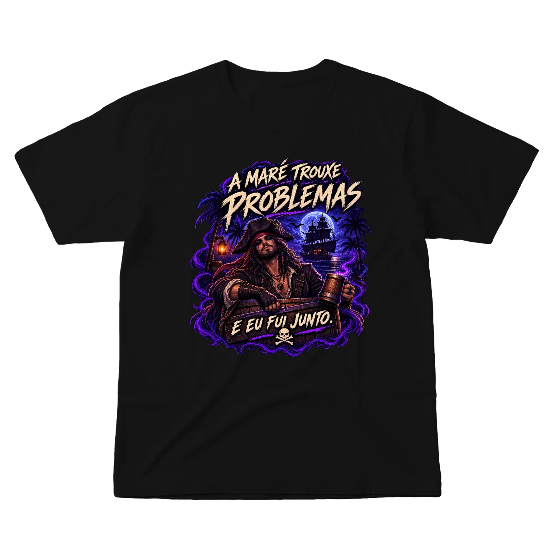 Camiseta "A Maré trouxe problemas"- Homem - Imagem 1