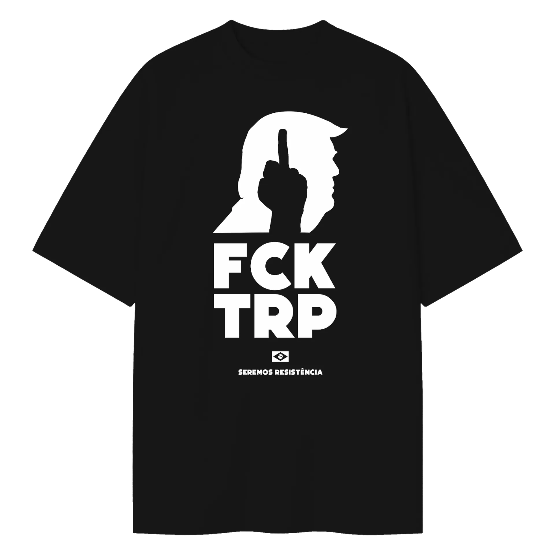 Camiseta Oversized  'FCK TRP' - Imagem 1