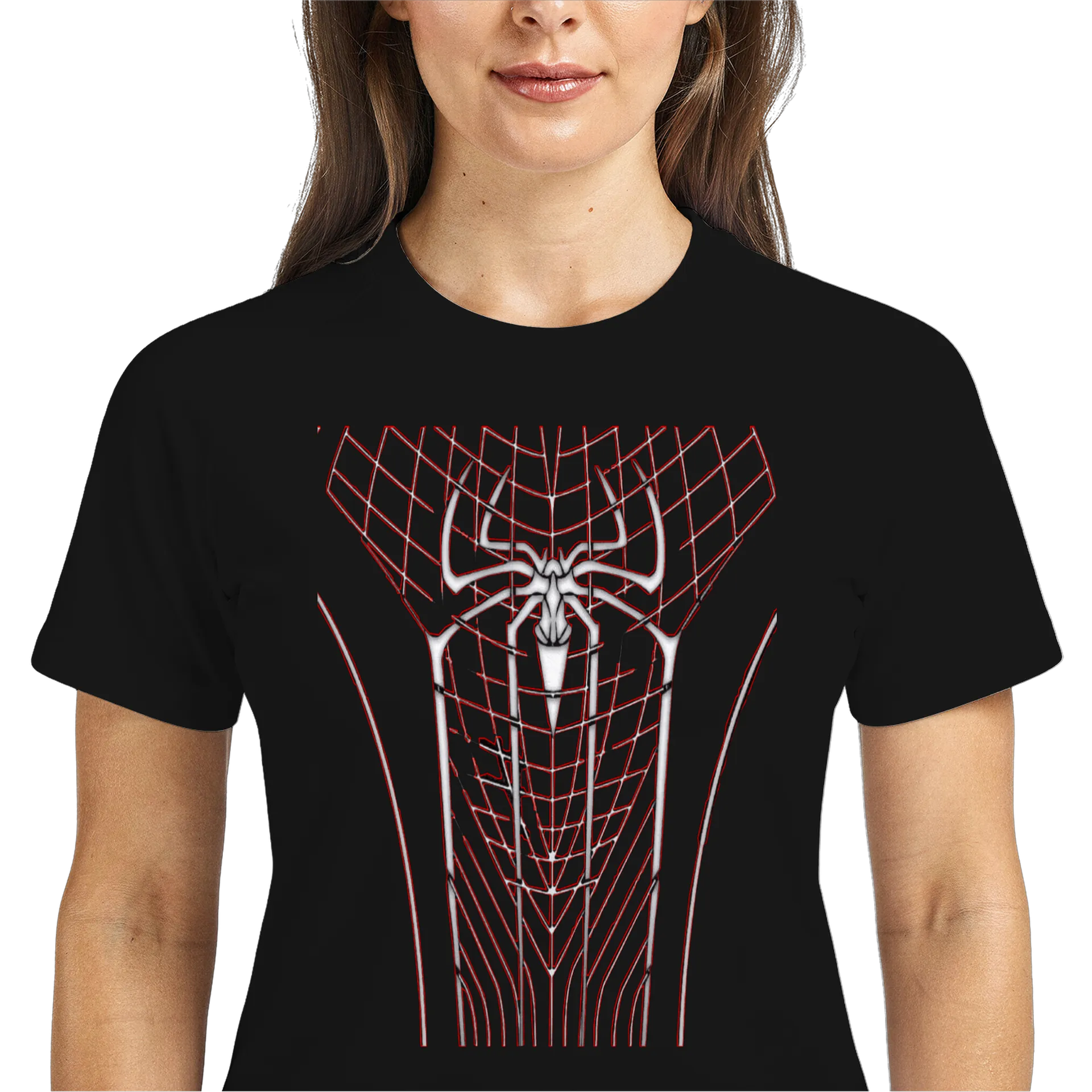 Camiseta Dry Fit Aranha Estilo Quadrinhos 100% Algodão - Imagem 3