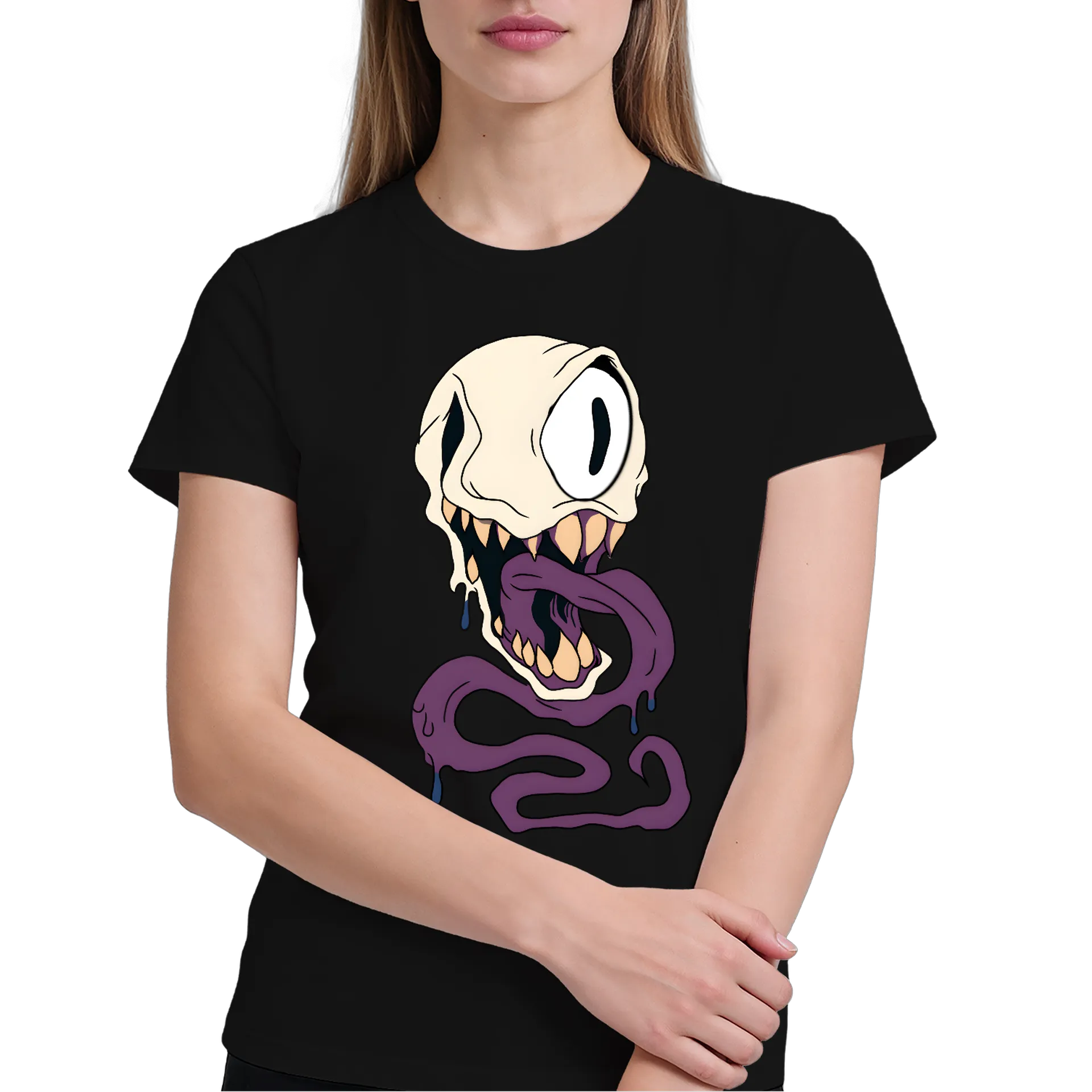 Camiseta Cabeça de Alien Cubo Sombrio 100% Algodão - Imagem 3