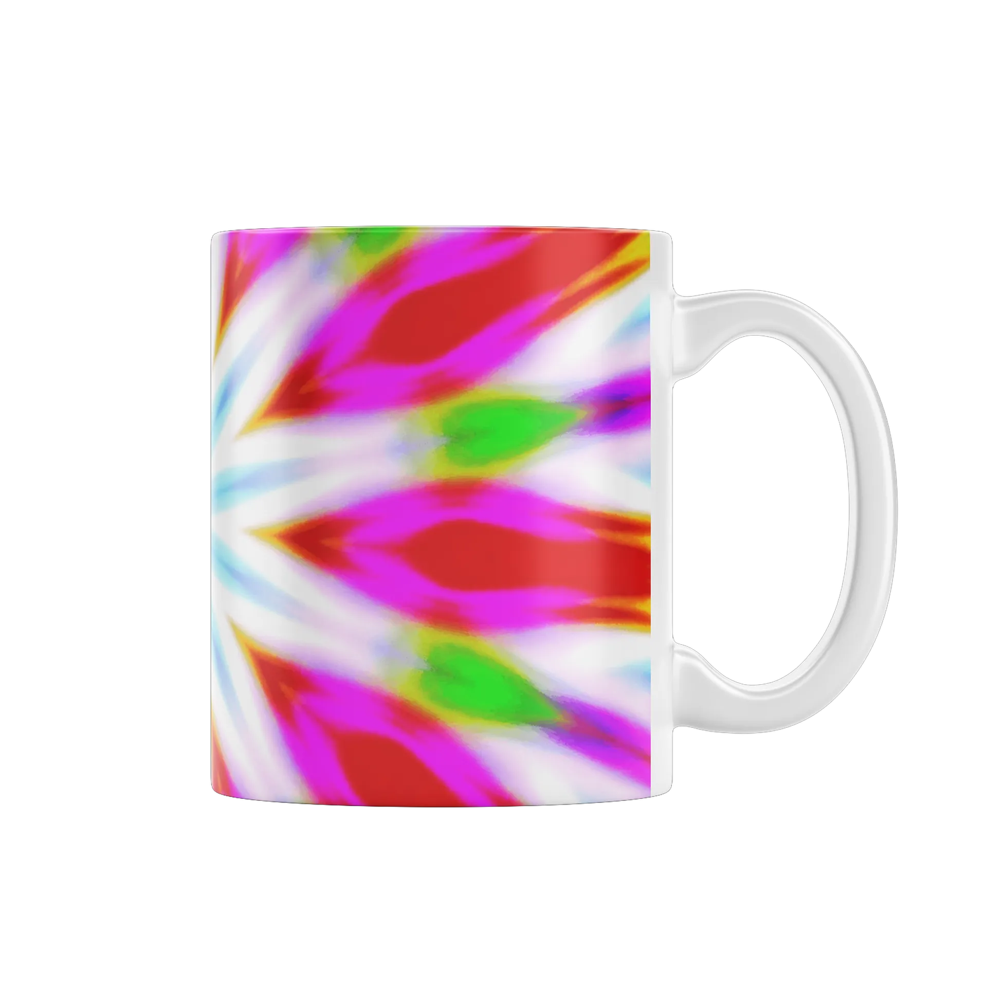 Caneca Cerâmica Abstrata Colorida 325ml - Imagem 1