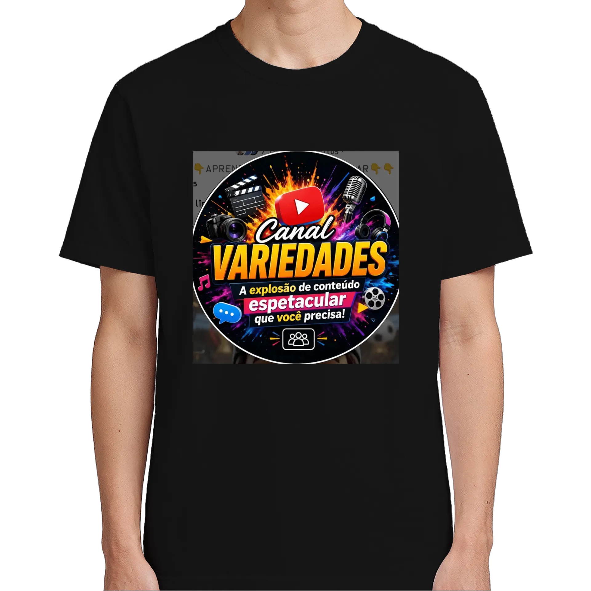 Camiseta personalizada de Canal Variedades  — imagem 4 de 6