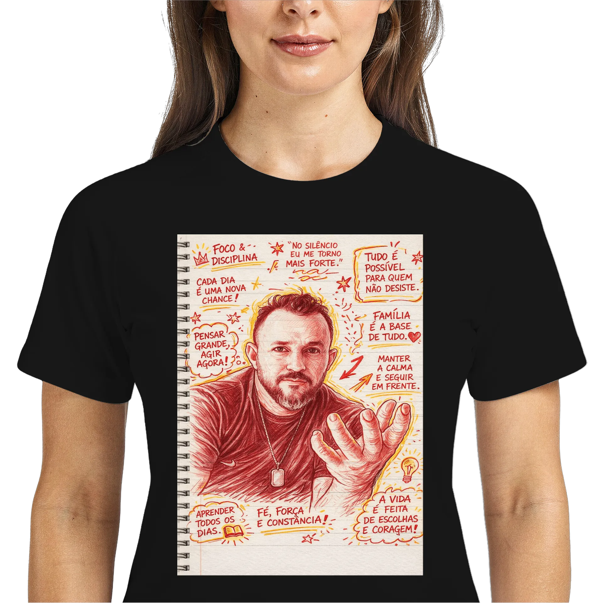Camiseta DryFit Ed página de caderno - Imagem 3