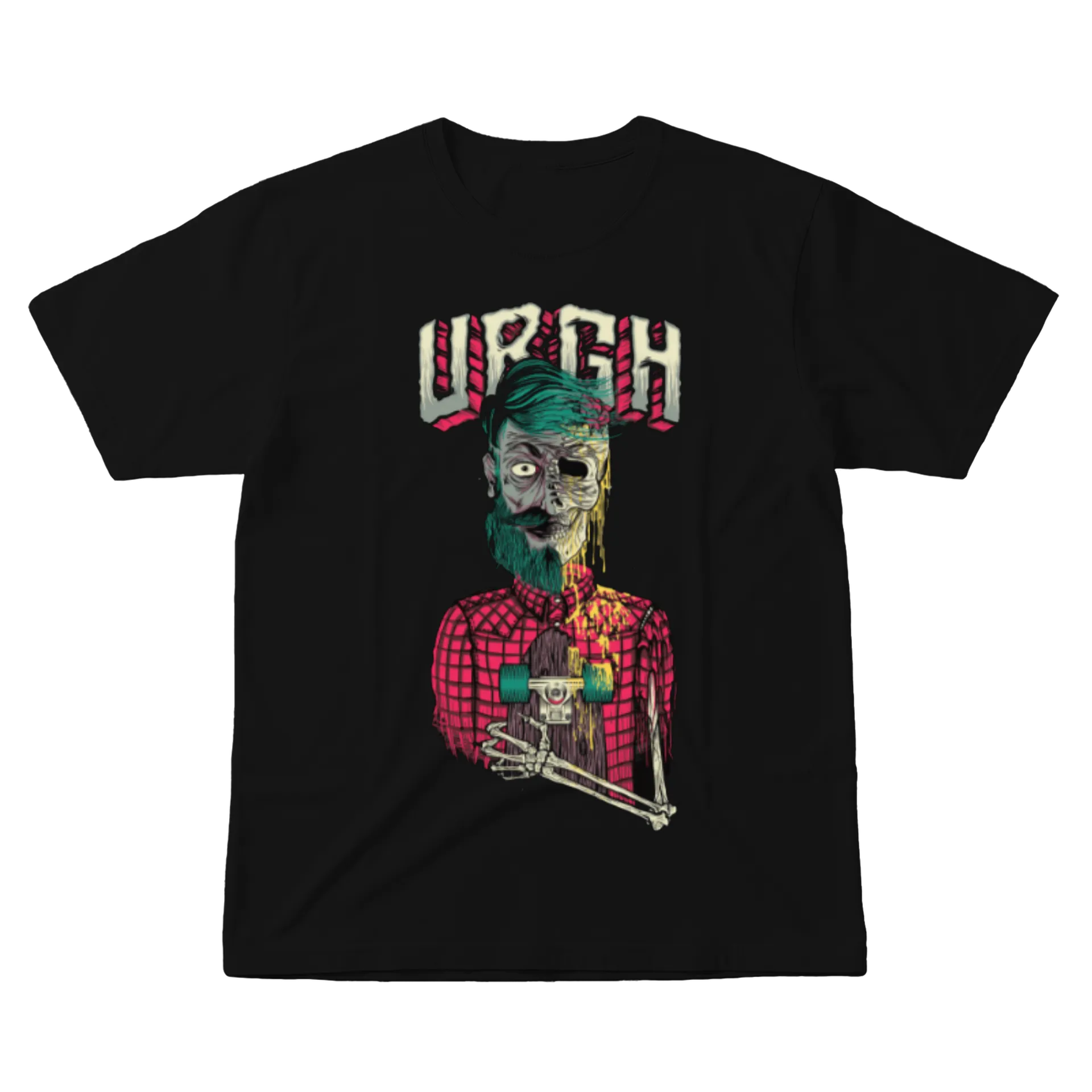 Camiseta Estampa Urgh Esqueleto 100% Algodão - Imagem 1