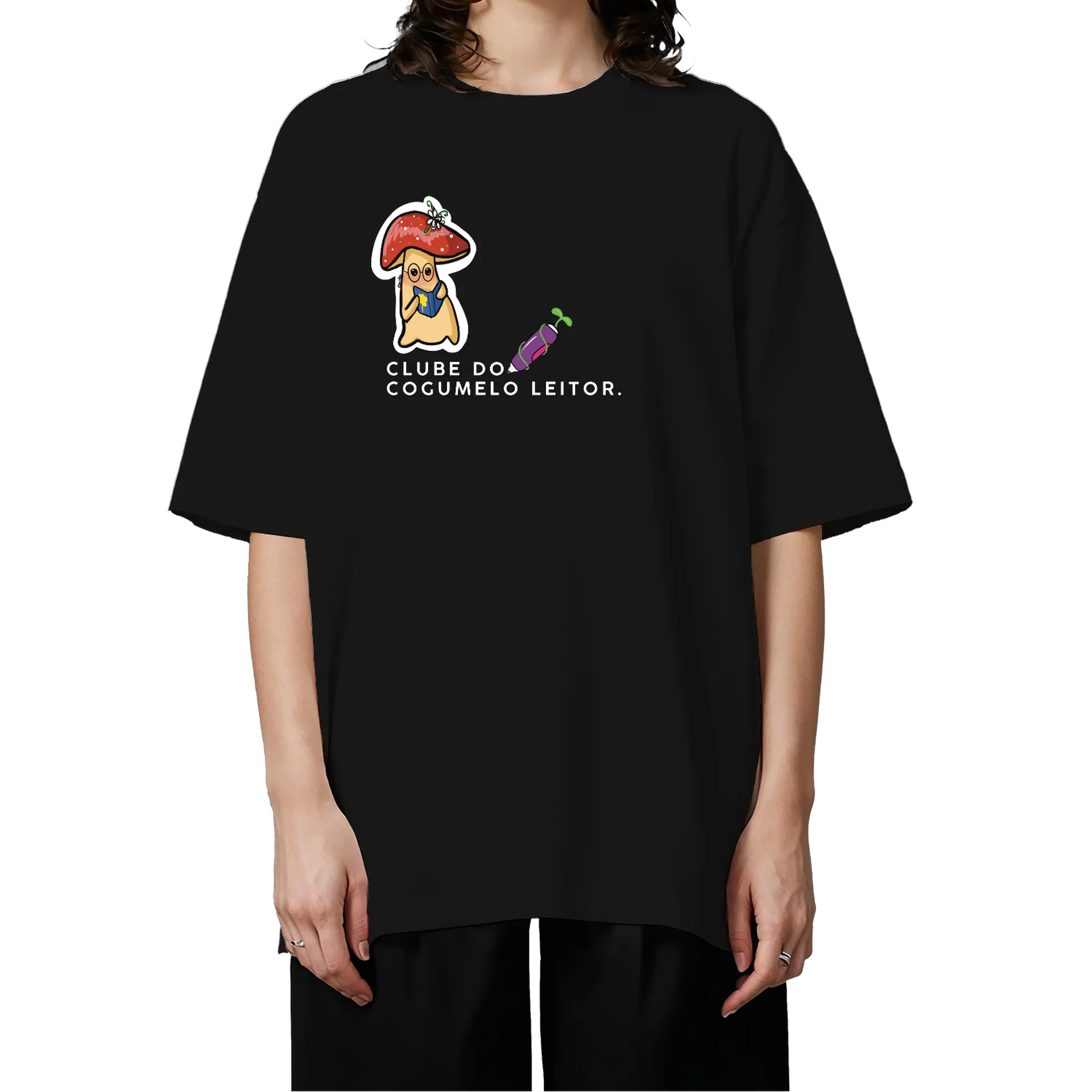 Camiseta Oversized CLUBE DO COGUMELO! - Imagem 3