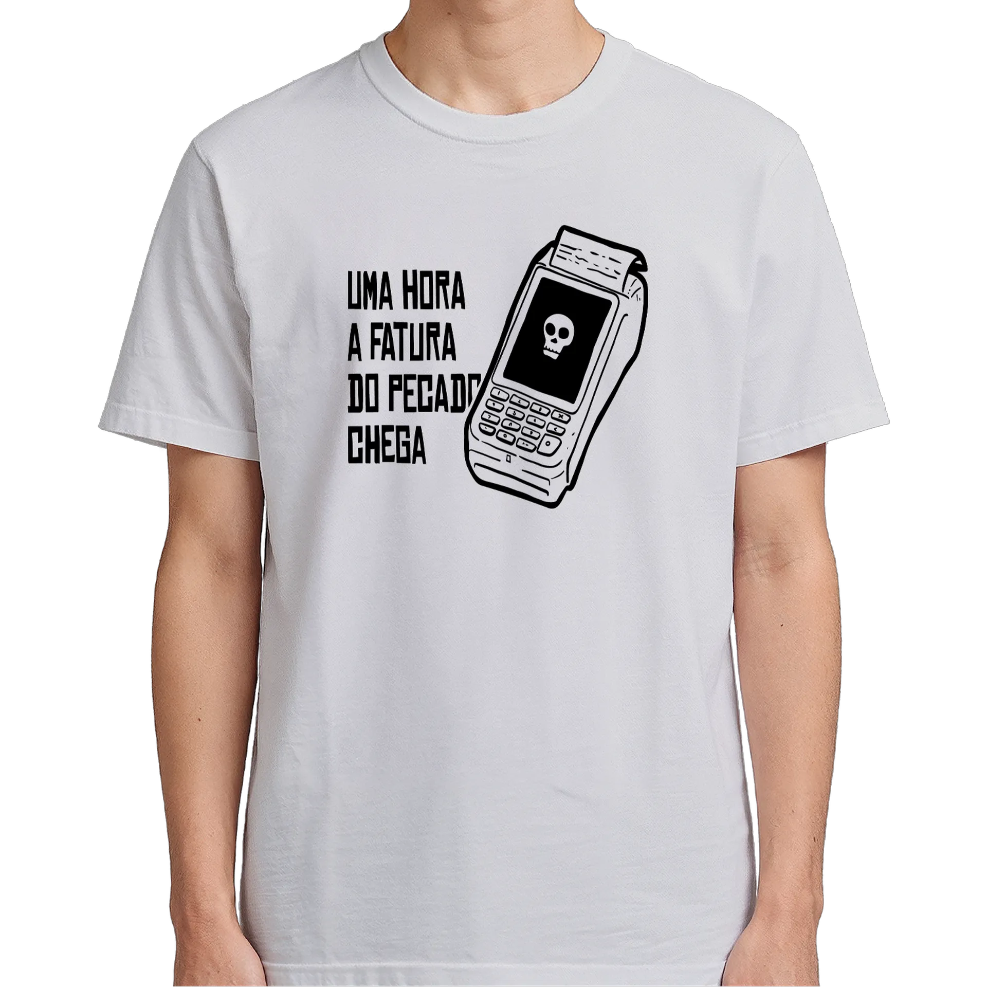 Camiseta Estampa Personalizada 100% Algodão Branco - Imagem 5