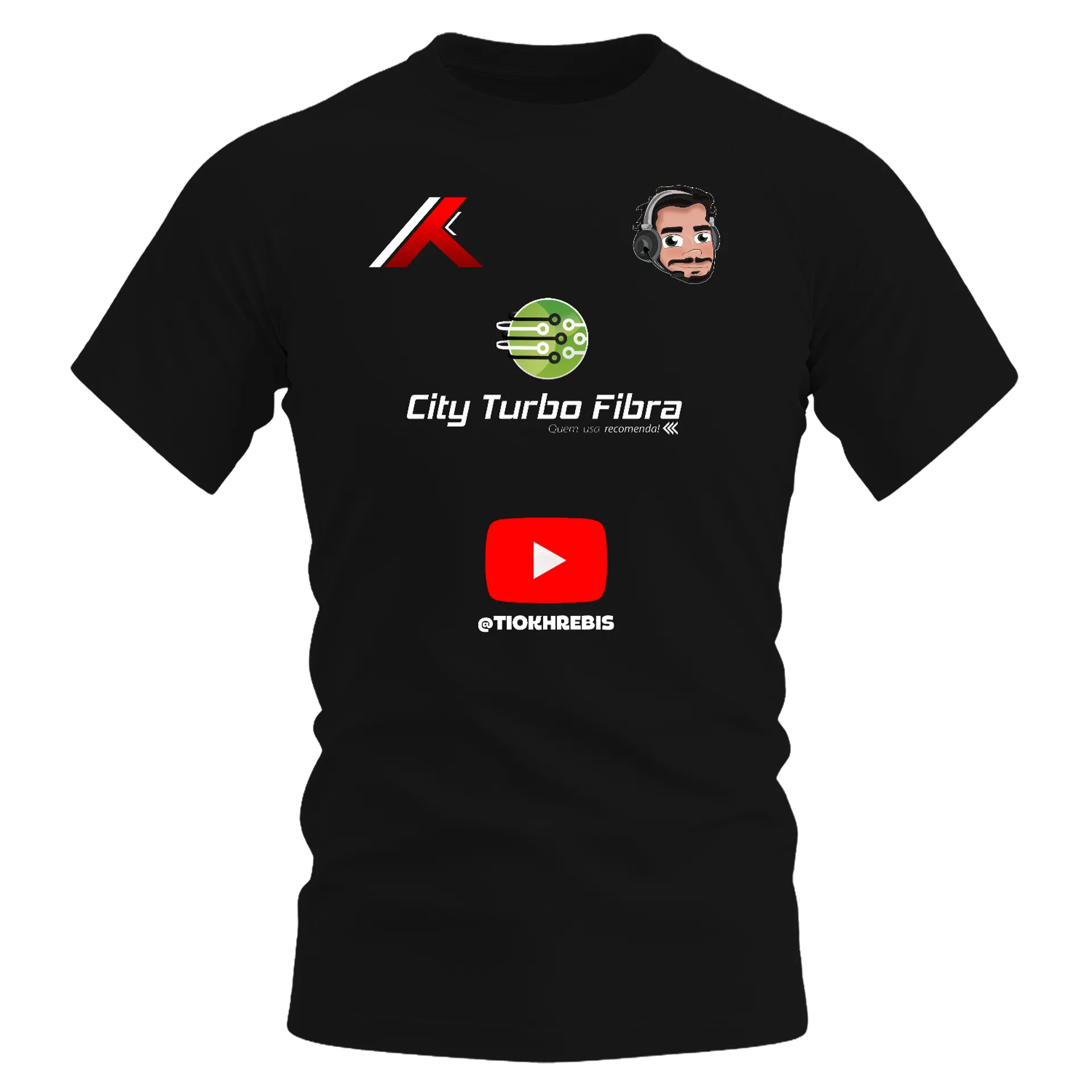 Camiseta Dry Fit Estampa Cidade Turbo Fibra 100% Algodão - Imagem 1