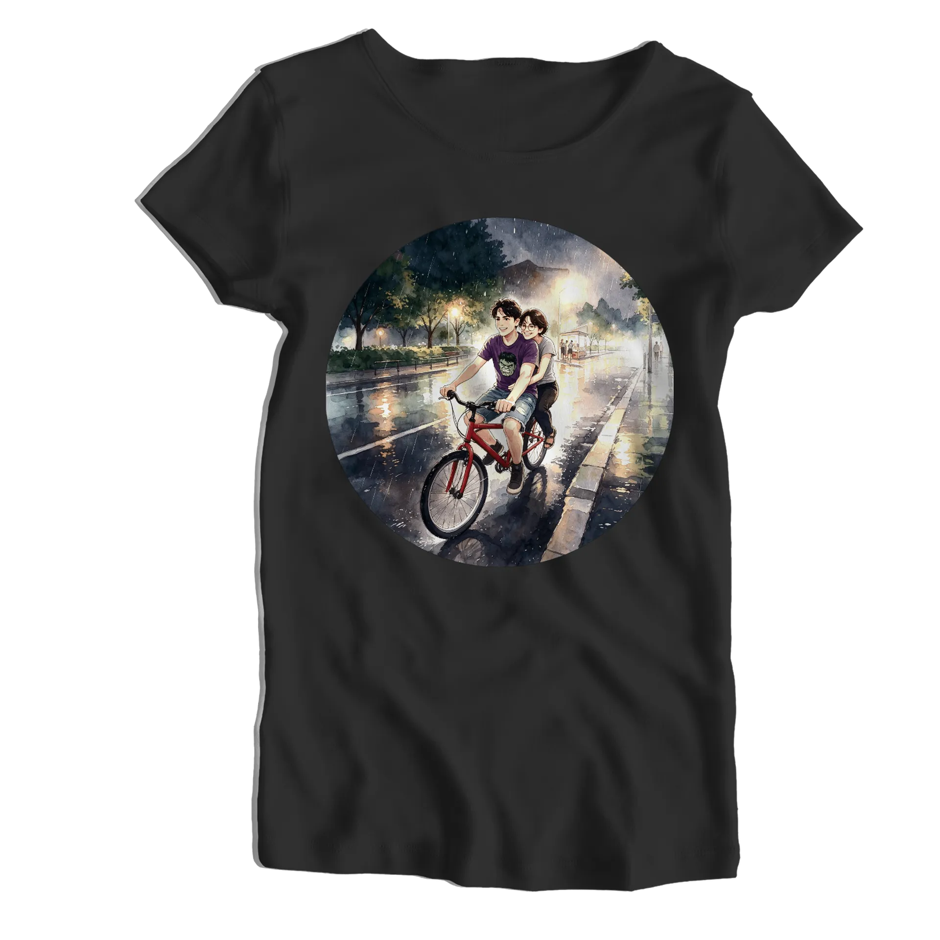 Camiseta Babylook Personalizada Preto 100% Algodão - Imagem 1