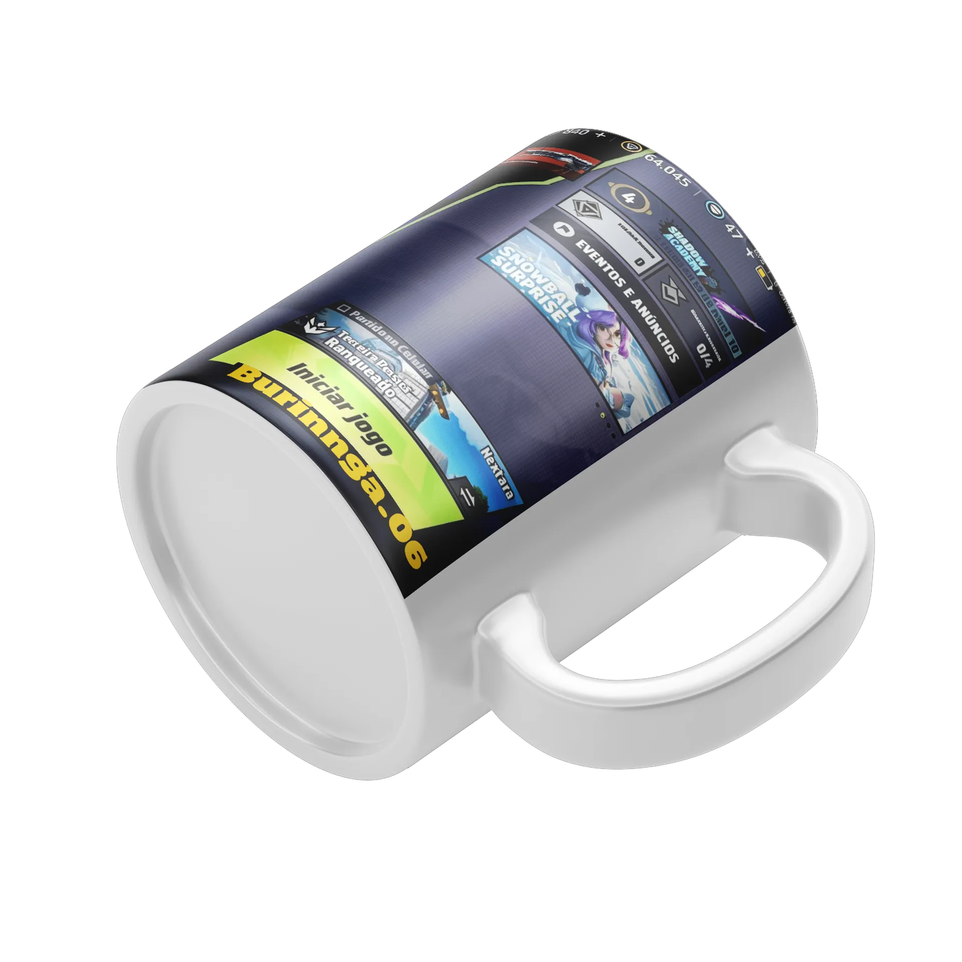 Caneca Porcelana Robô Estilo Futurista 325ml - Imagem 4