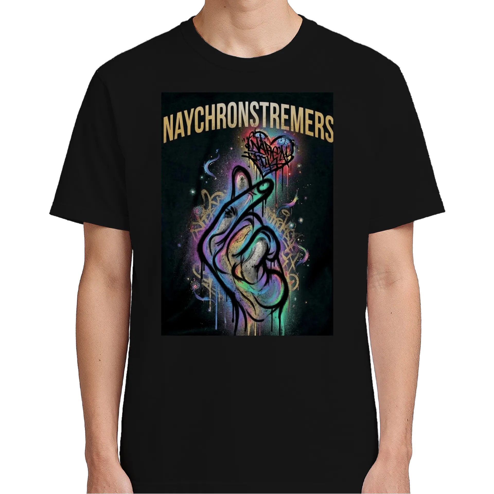 Camiseta Naychron Streamers Arte Graffiti 100% Algodão - Imagem 4