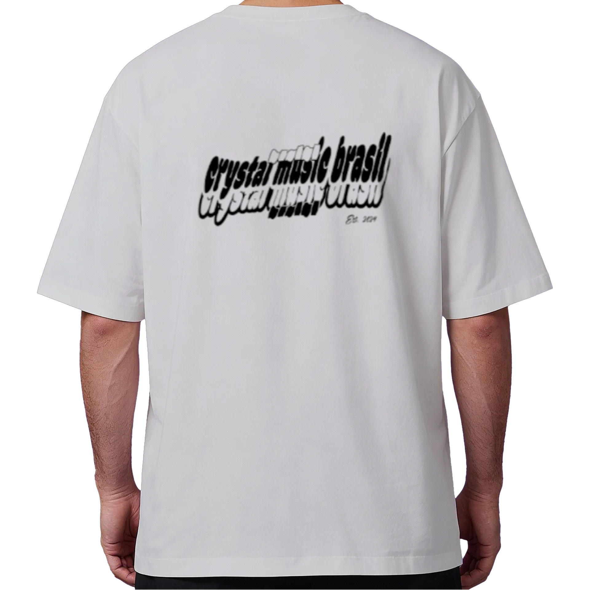 Camiseta Oversized CMB "Distortion" - Branco - Imagem 6