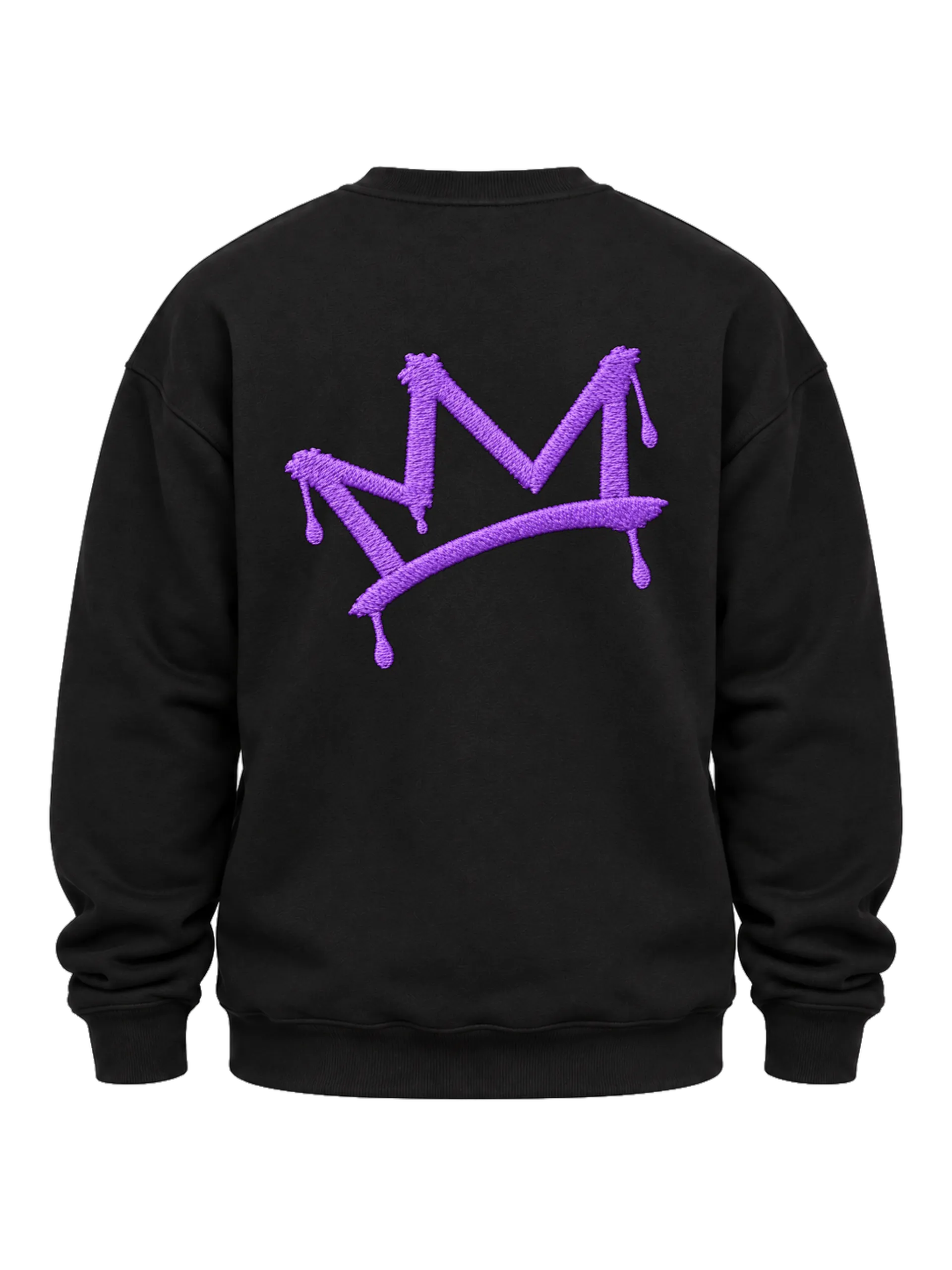 Suéter Moletom FEM Arte Manga com Logo Roxo e Verde neon - Imagem 4