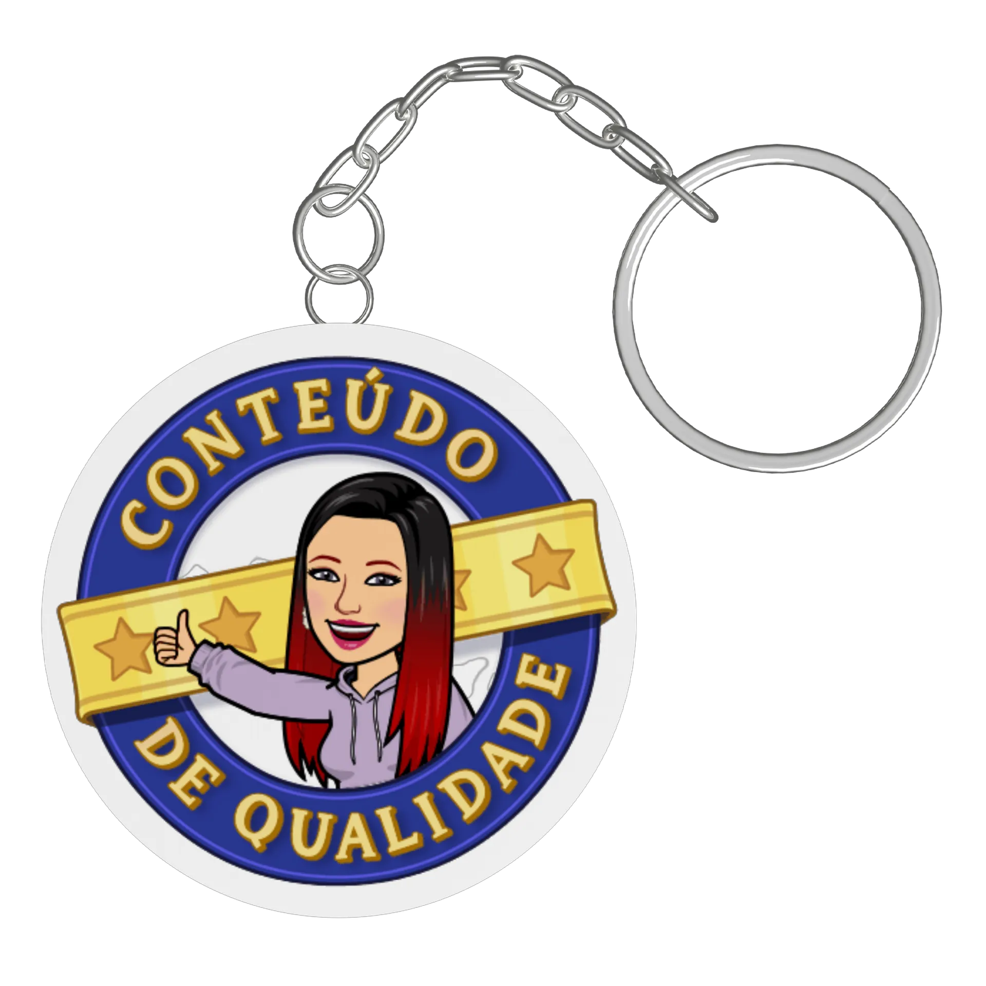 Chaveiro Kafofo de qualidade - MDF 5x5cm - Imagem 3