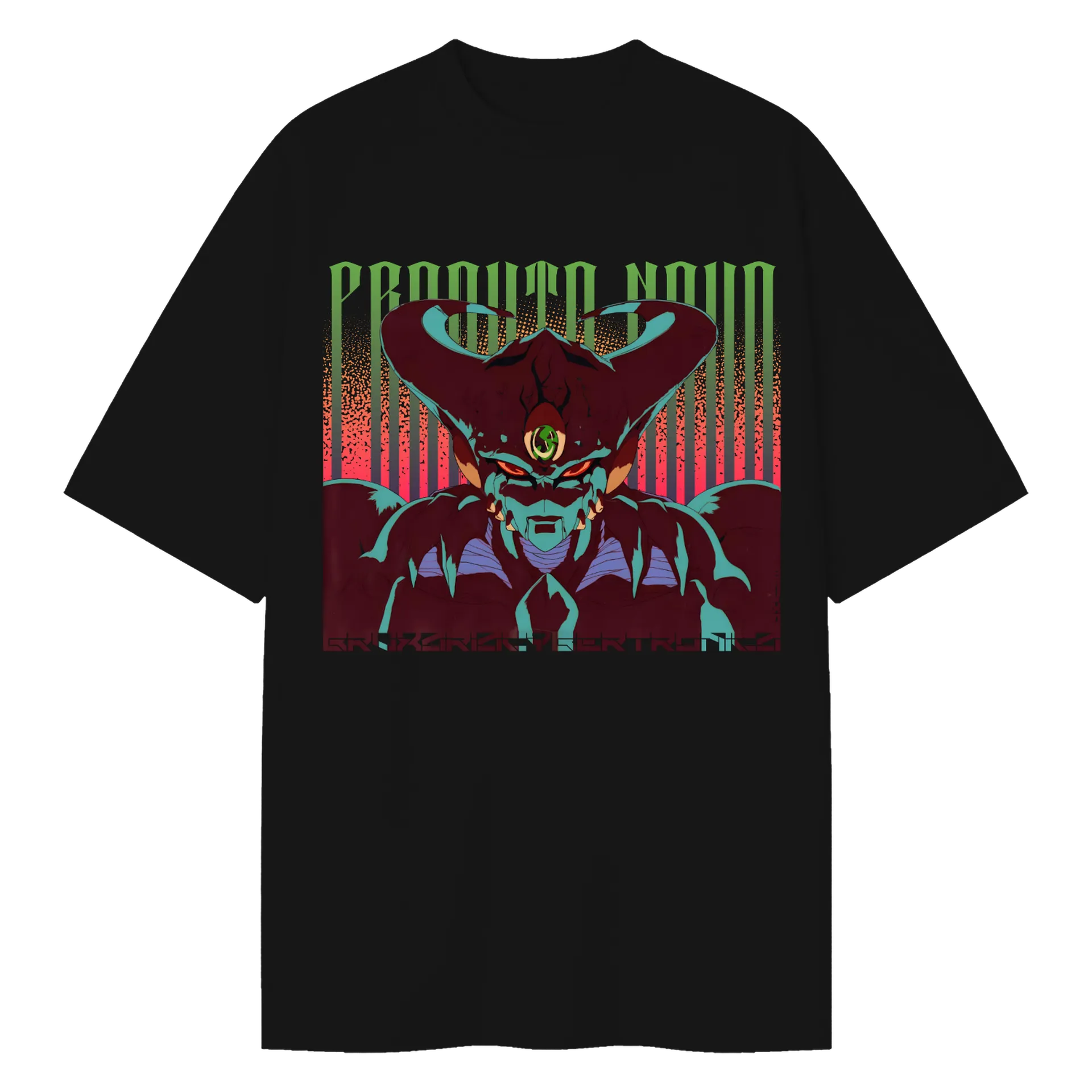 Camiseta Oversized PRODUTO NOVO Preta (Estampa na Frente) - Imagem 1