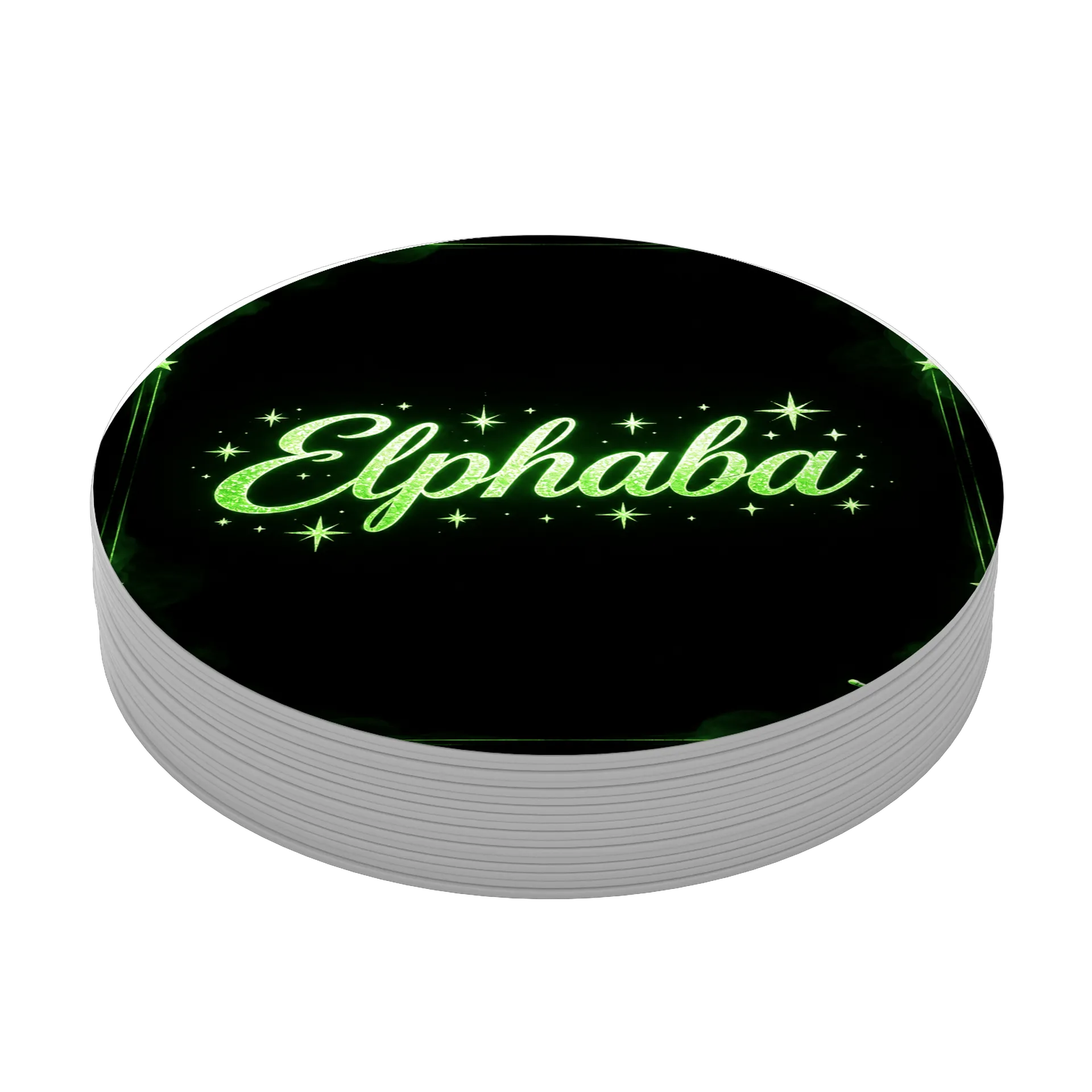 Porta-copo Estampa Ellhabi MDF 10x10cm - Imagem 3